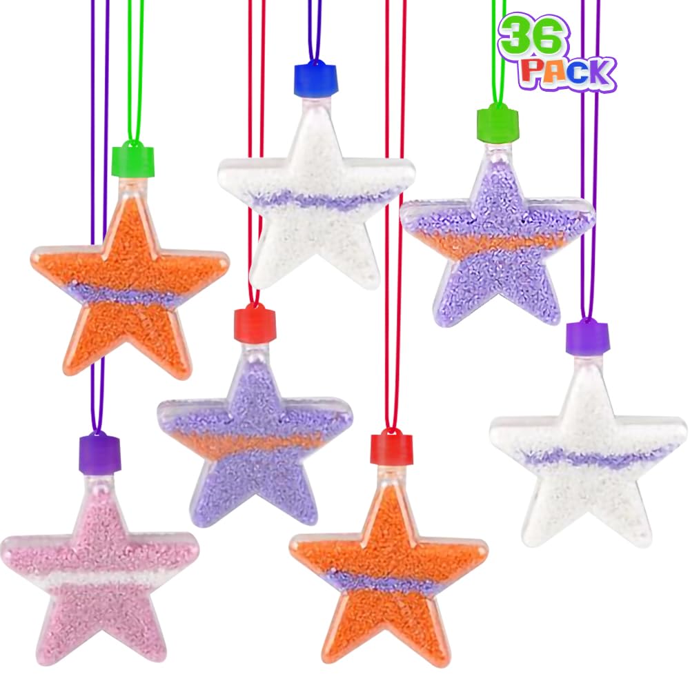 Collares Sand Art Bottle Con Forma De Estrella Artcreativity (paquete De 36) - Venta Internacional.