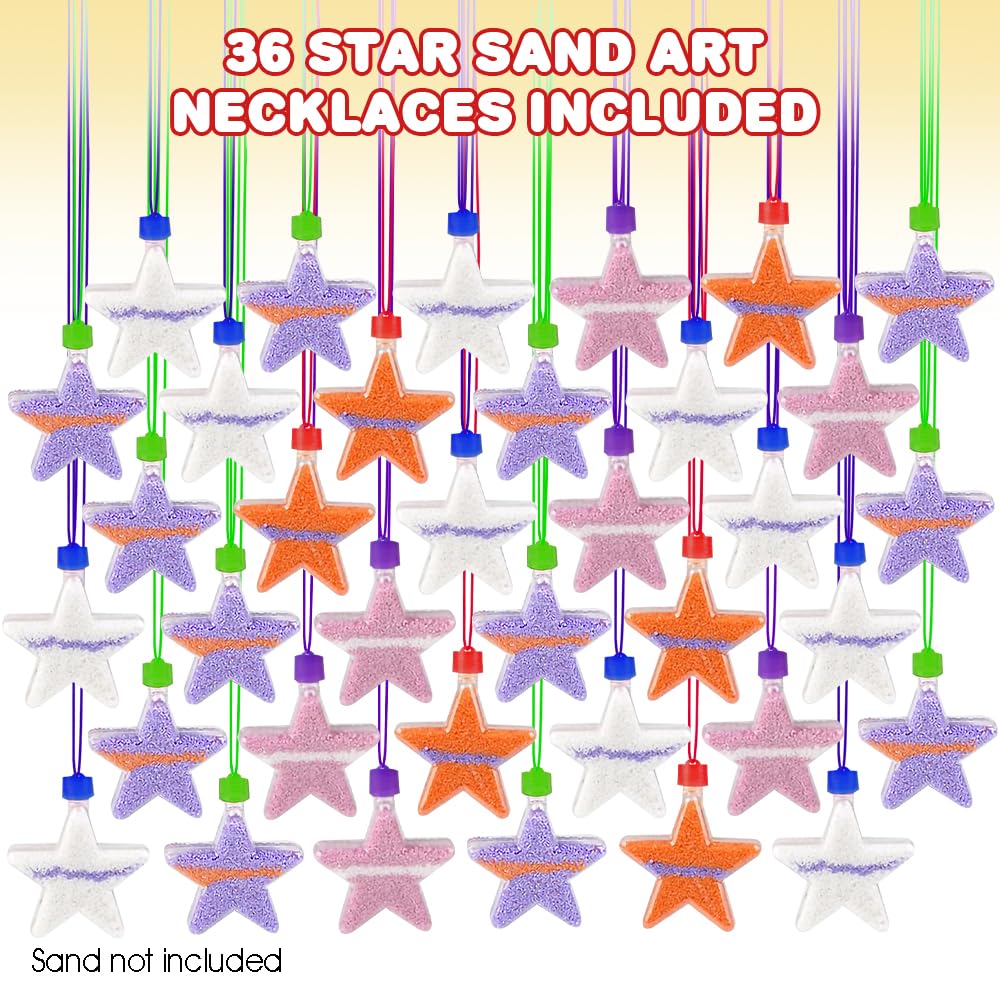 Foto 2 | Collares Sand Art Bottle Con Forma De Estrella Artcreativity (paquete De 36) - Venta Internacional.
