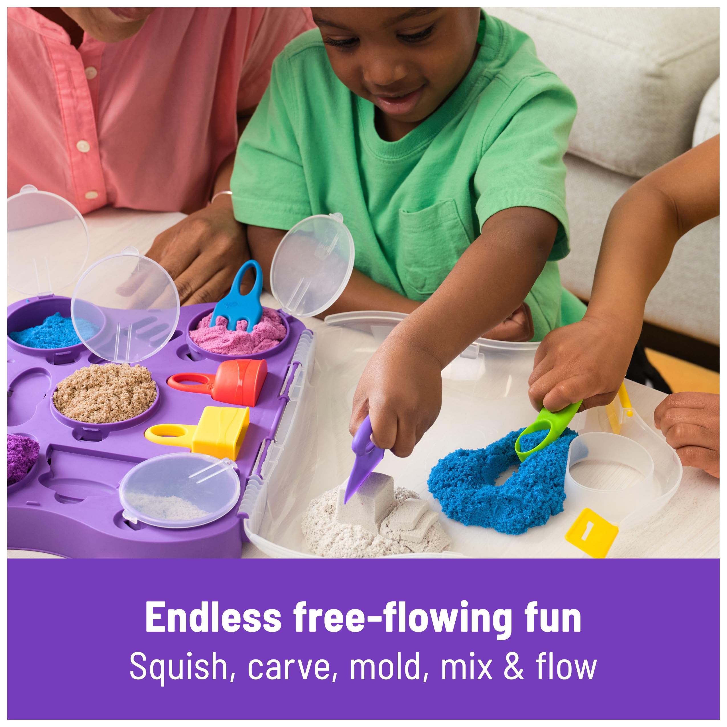 Foto 5 pulgar | Maletín Multiusos Play Sand Kinetic Sand Con 5 Herramientas, 1 Kg - Venta Internacional.