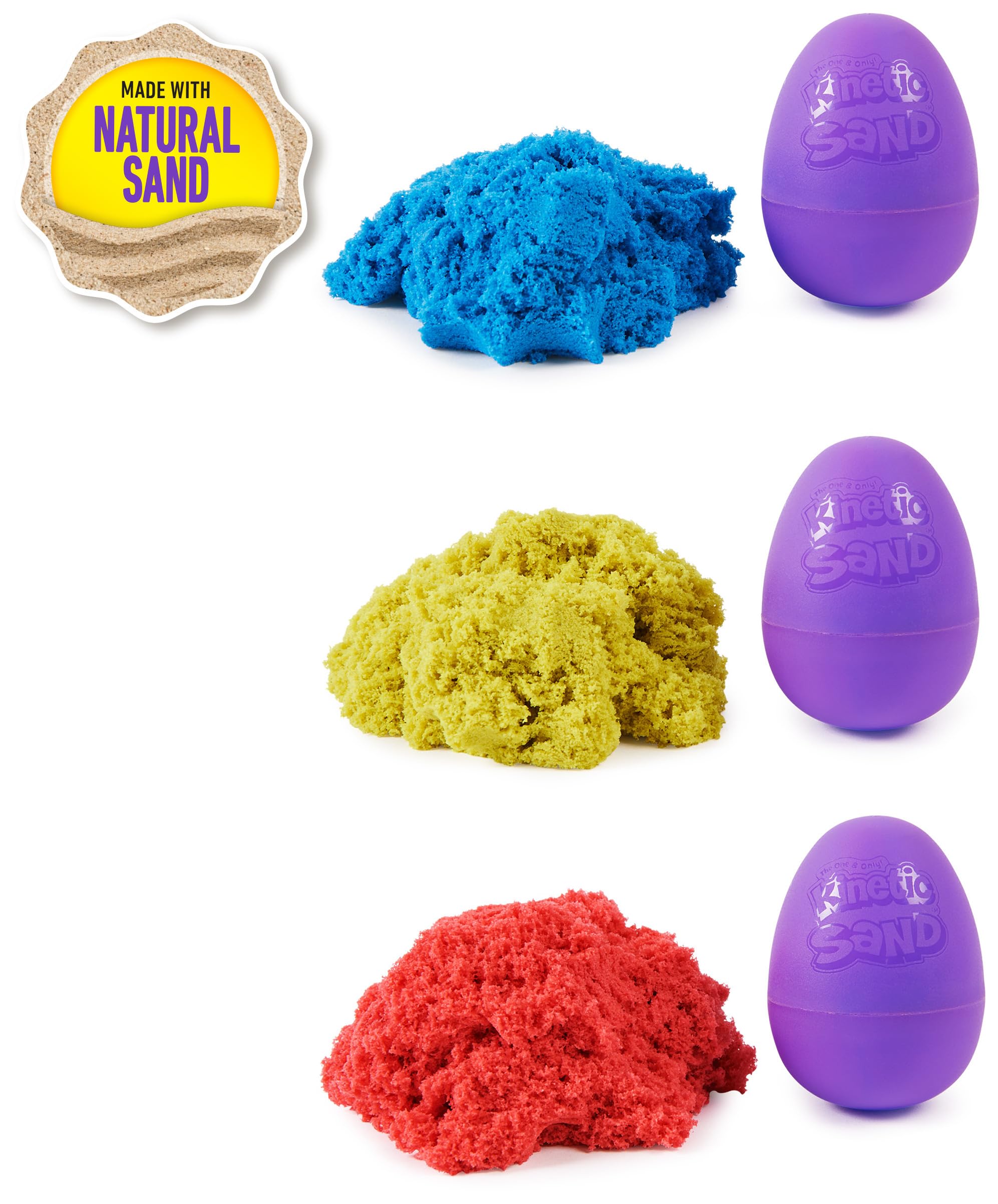 Foto 7 pulgar | Pack De 20 Huevos Para Niños Con Funda De Almacenamiento Play Sand Kinetic Sand - Venta Internacional.