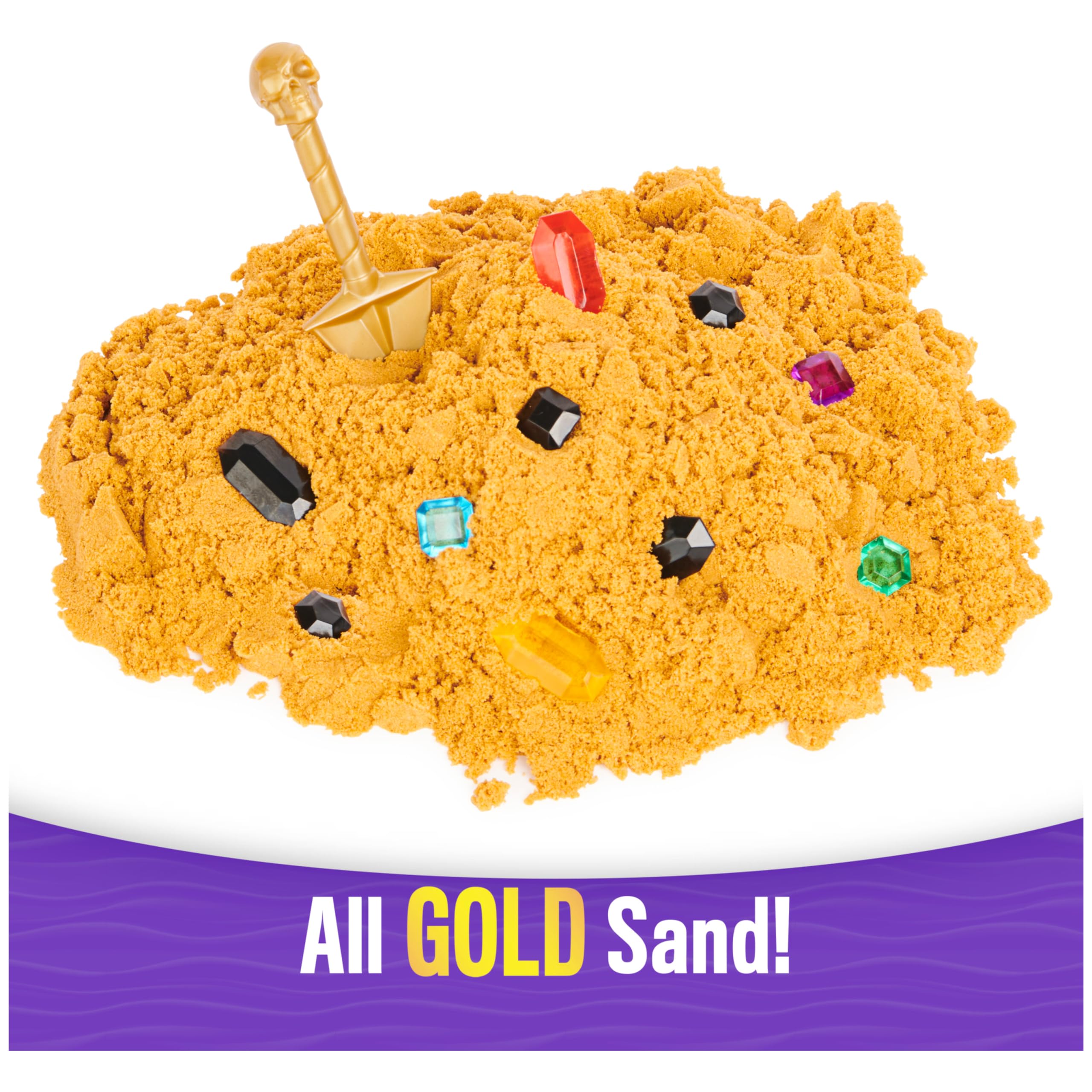Foto 4 pulgar | Set De Juego Toy Kinetic Sand Treasure Hunt Con 737 G Shimmer Sand - Venta Internacional.