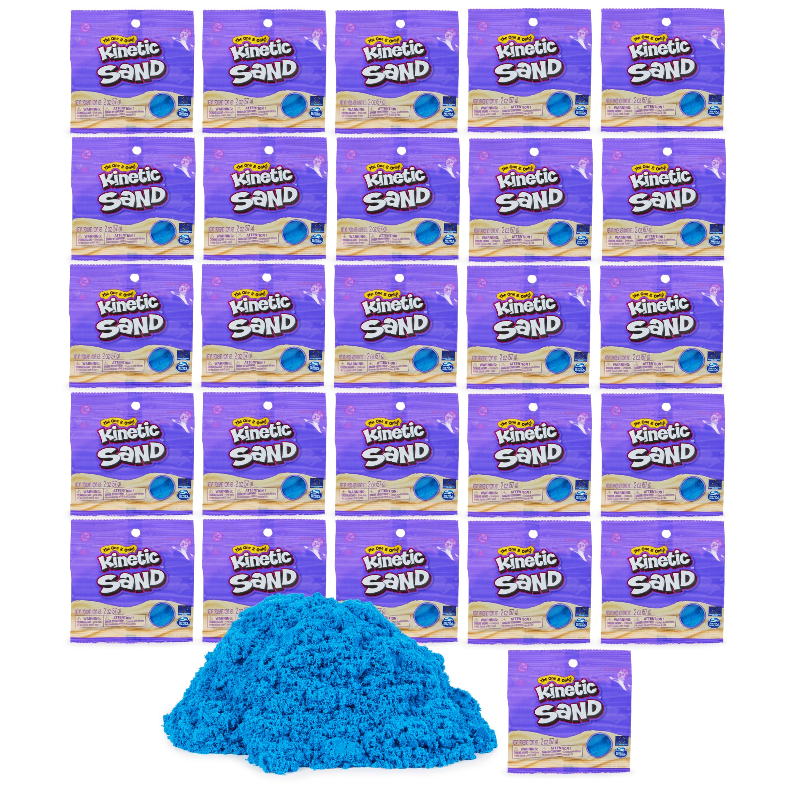 Pack De Fiesta Azul Play Sand Kinetic Sand De 26 Piezas Para Niños Mayores De 3 Años - Venta Internacional.