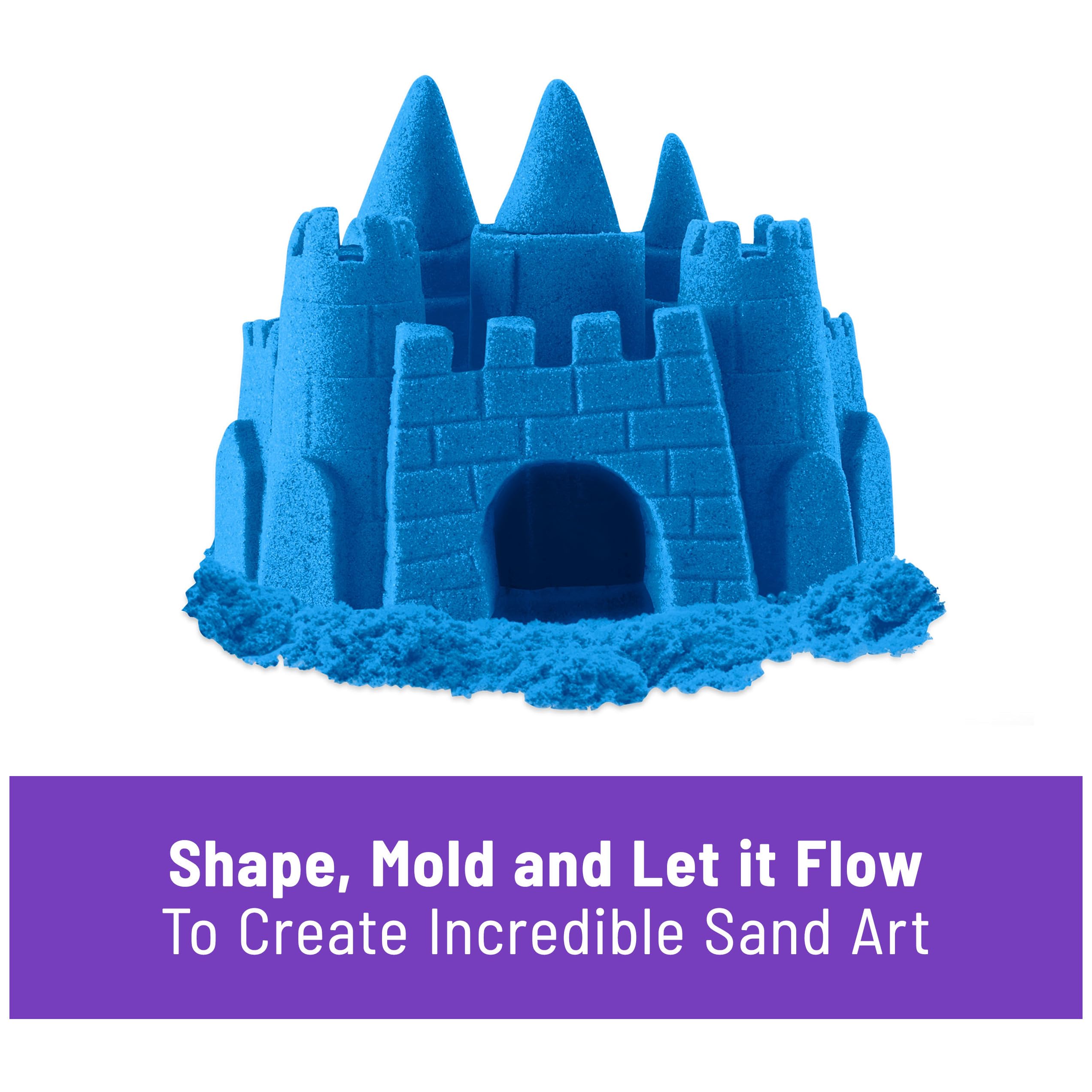 Foto 5 pulgar | Pack De Fiesta Azul Play Sand Kinetic Sand De 26 Piezas Para Niños Mayores De 3 Años - Venta Internacional.