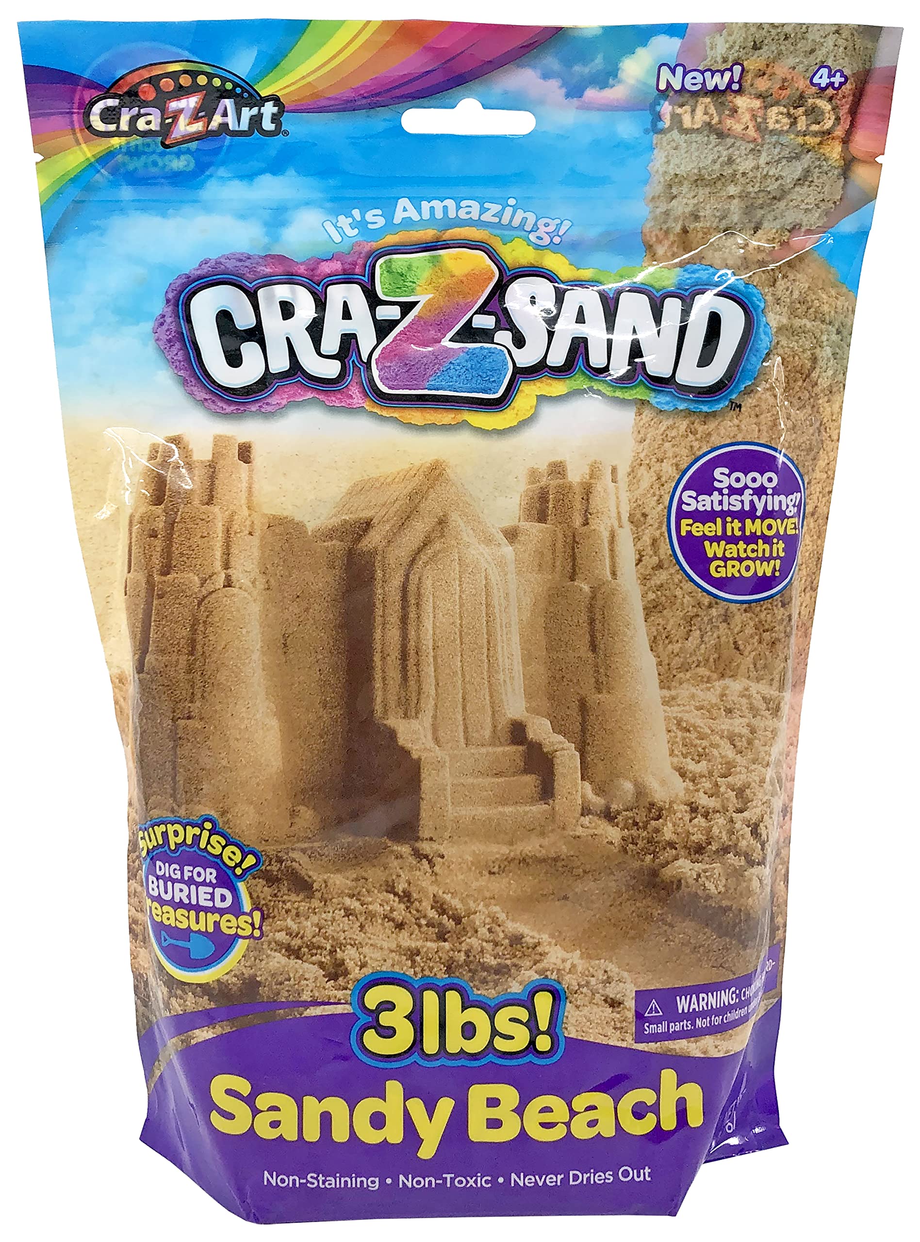 Beach Sand Toy Cra-z-sand, Bolsa De 1,36 Kg Con Herramienta Sorpresa Para Mayores De 4 - Venta Internacional.