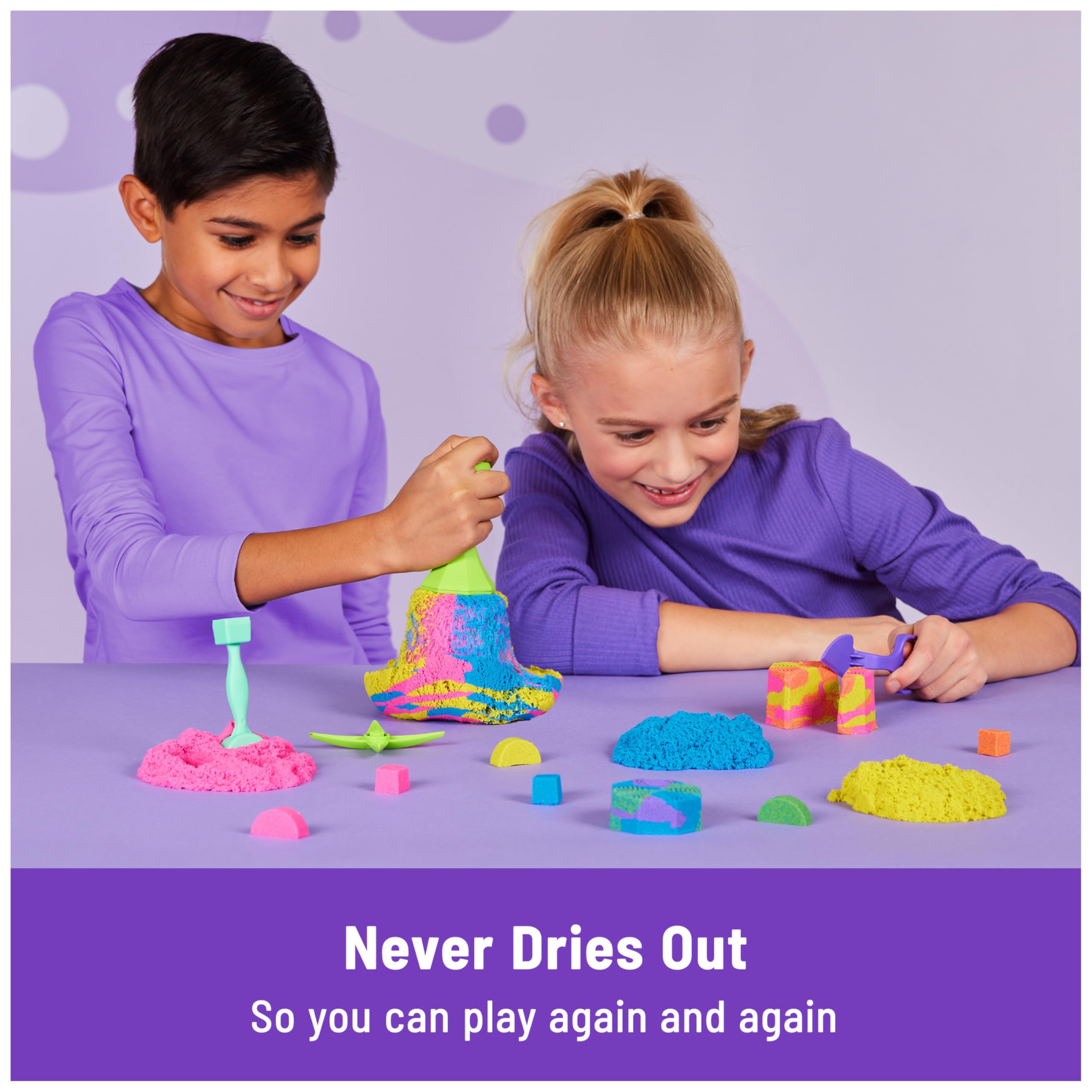 Foto 6 pulgar | Playset Kinetic Sand Squish N' Create Con 400 Ml De Arena Y 5 Herramientas - Venta Internacional.