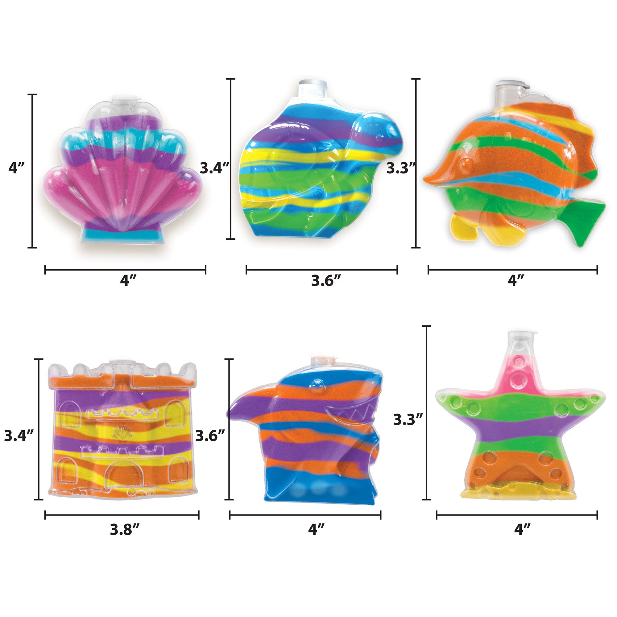 Foto 7 pulgar | Kit De Arte Con Arena Hecho Por Mí Para Crear Tu Propio Tema Submarino - Venta Internacional.