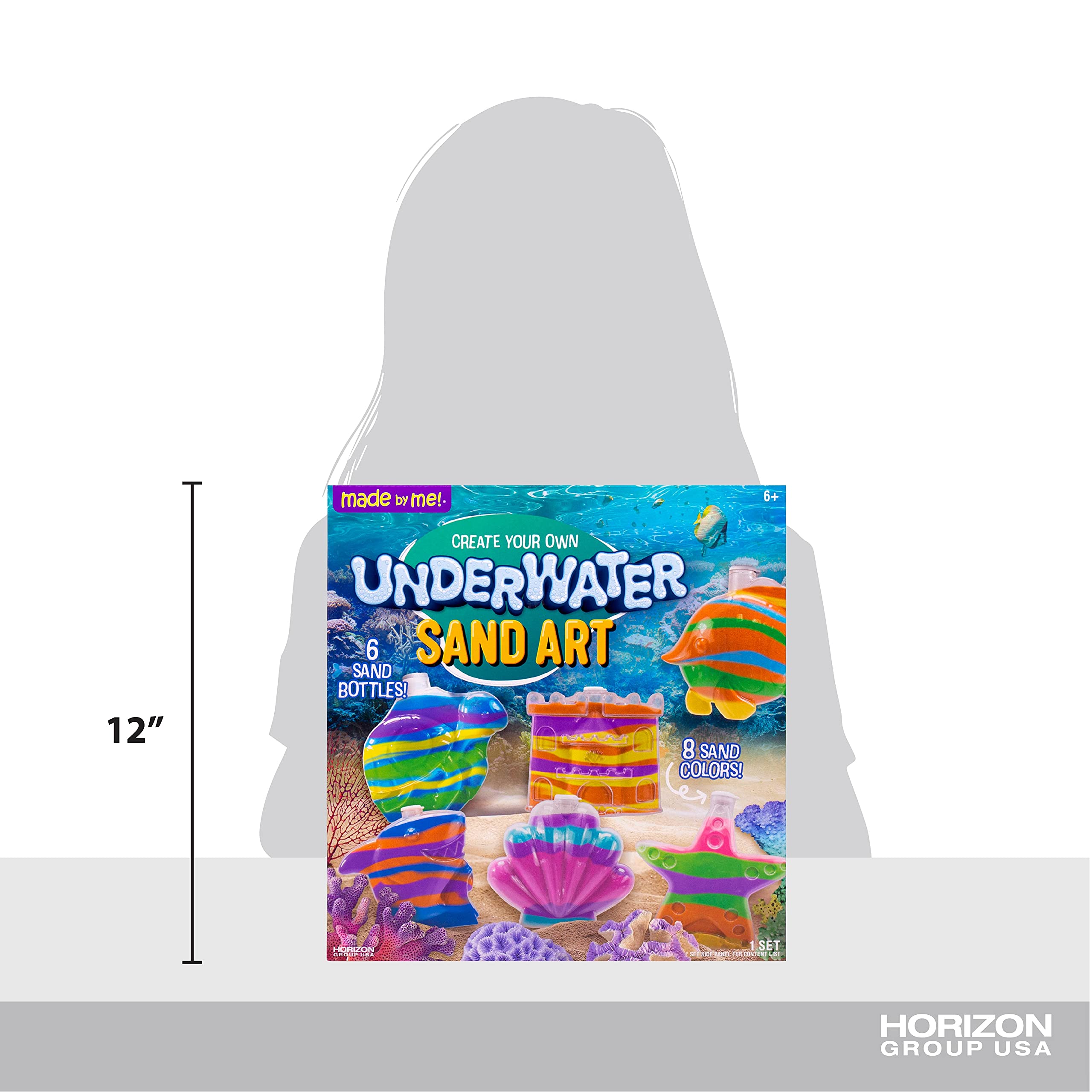Foto 8 pulgar | Kit De Arte Con Arena Hecho Por Mí Para Crear Tu Propio Tema Submarino - Venta Internacional.