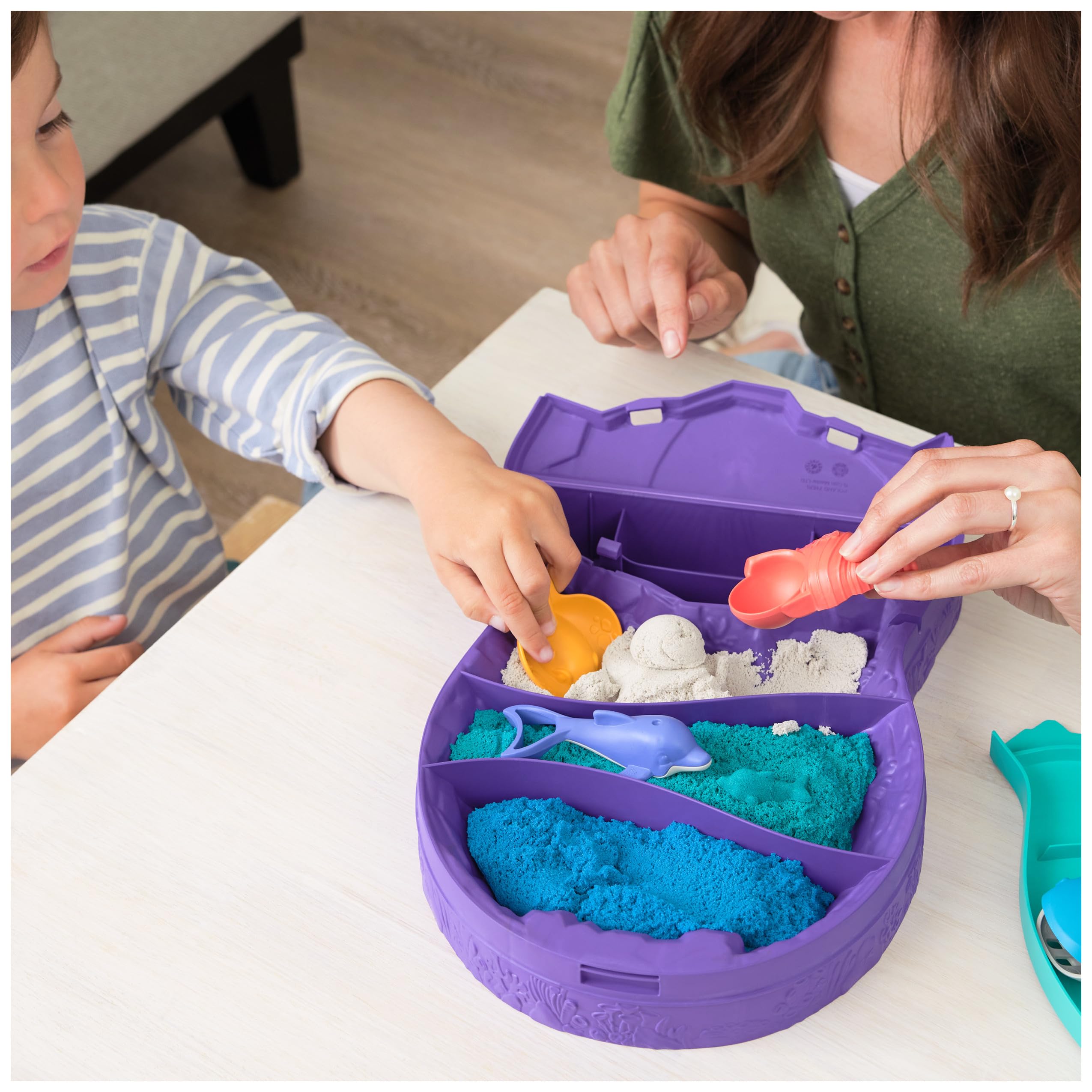 Foto 3 pulgar | Juguete Sensorial Kinetic Sand Project Planet Deep Sea De 700 Ml Para Niños - Venta Internacional.