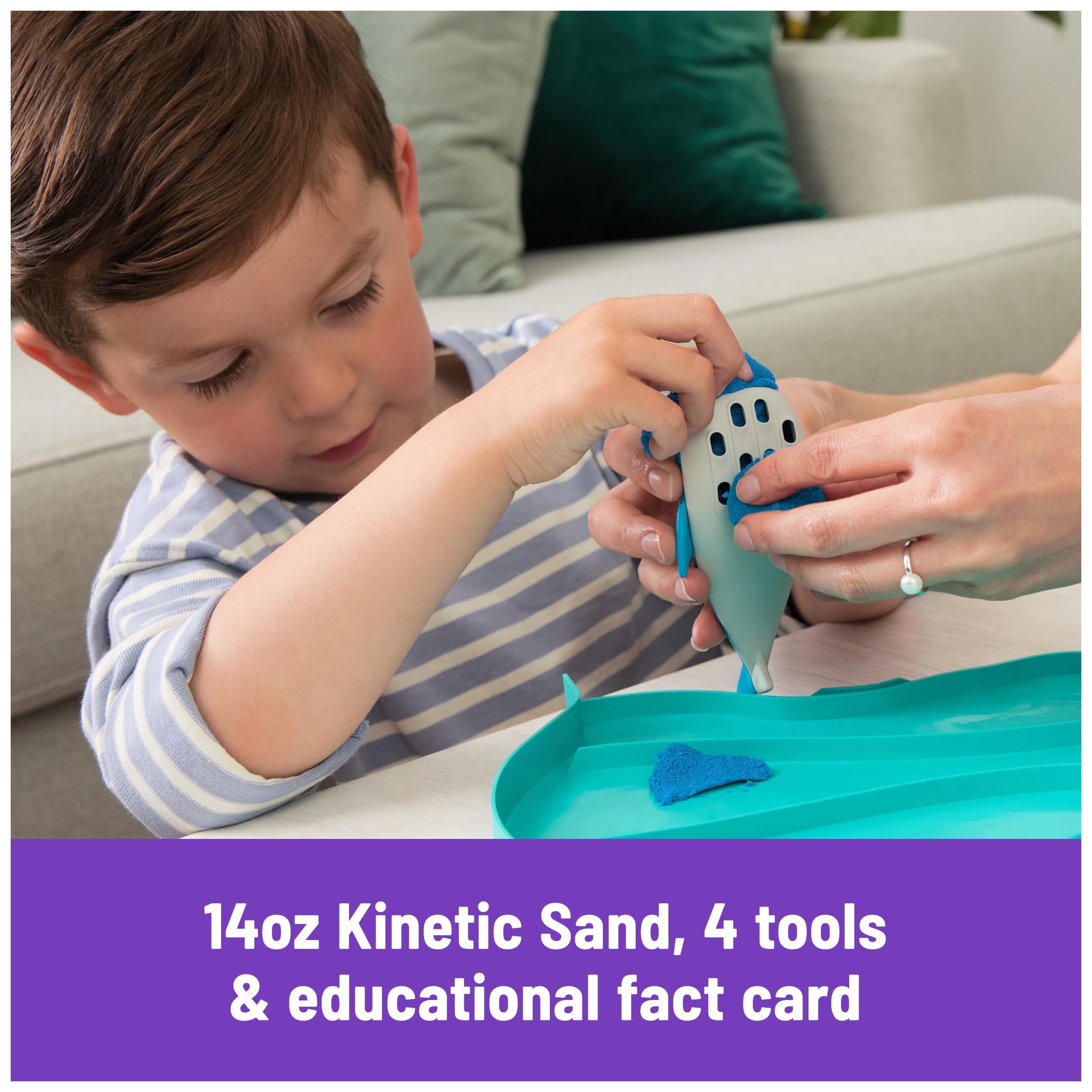 Foto 4 pulgar | Juguete Sensorial Kinetic Sand Project Planet Deep Sea De 700 Ml Para Niños - Venta Internacional.