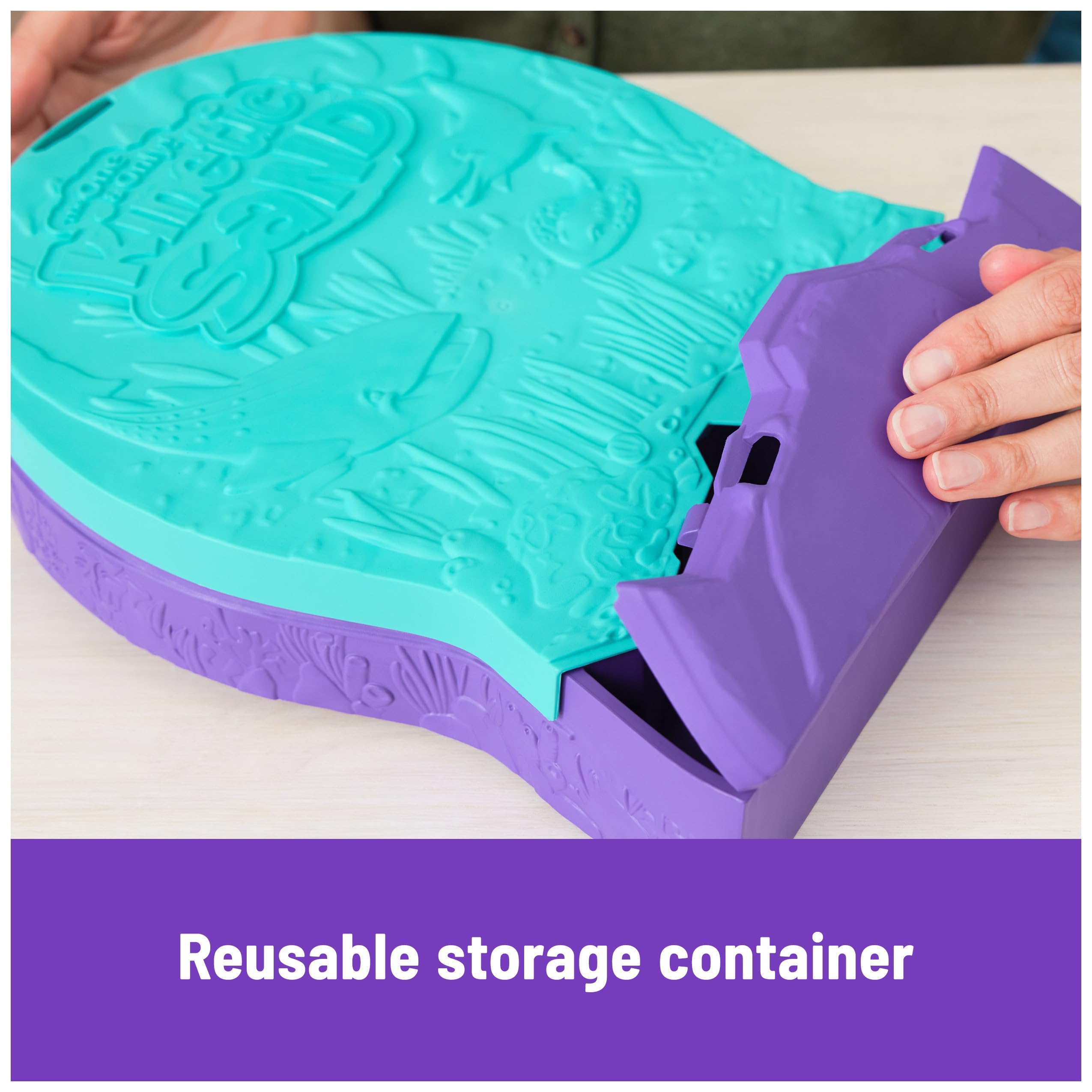 Foto 7 pulgar | Juguete Sensorial Kinetic Sand Project Planet Deep Sea De 700 Ml Para Niños - Venta Internacional.