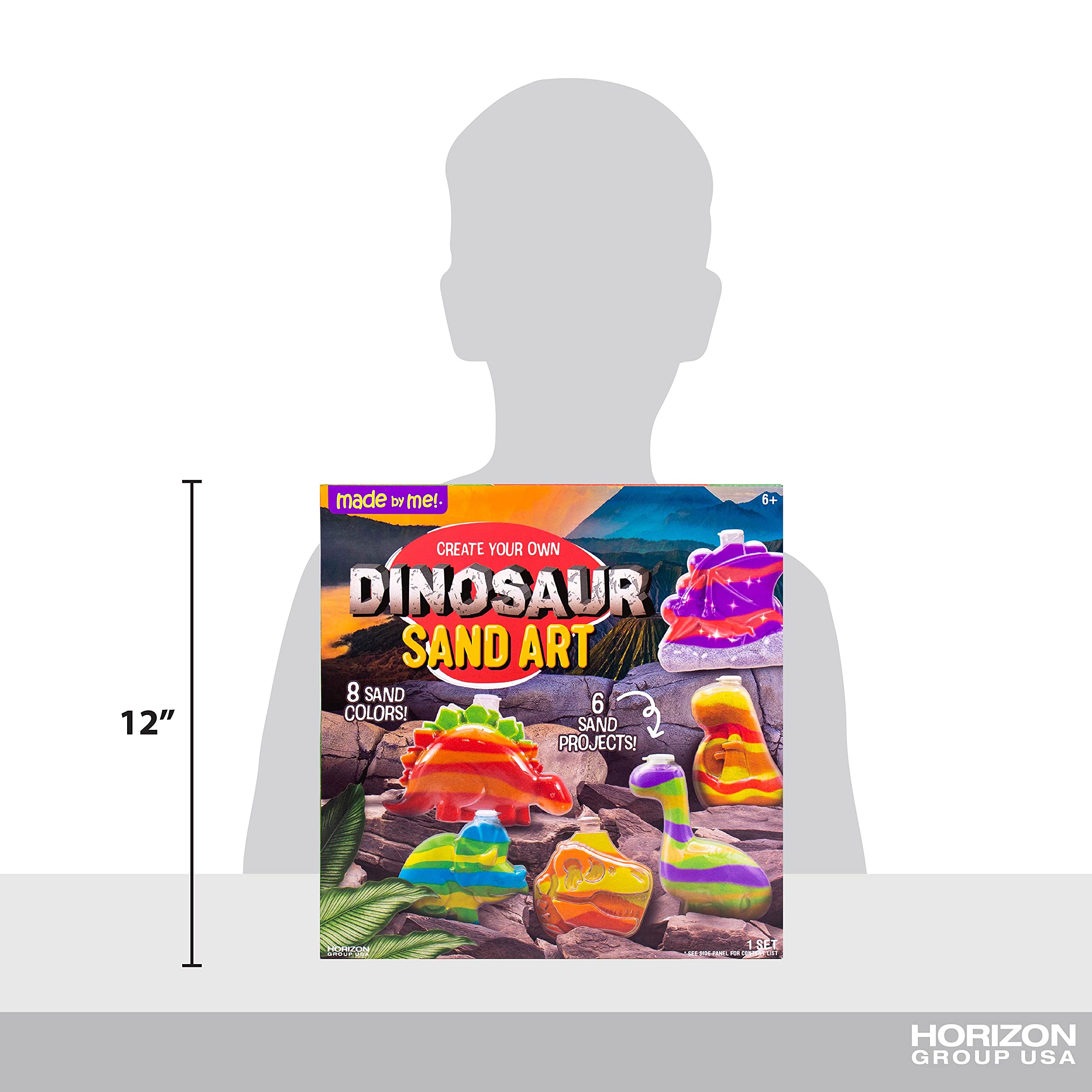 Foto 8 pulgar | Kit De Arte En Arena Hecho Por Mí Para Crear Tu Propio Dinosaurio Con 6 Botellas - Venta Internacional.