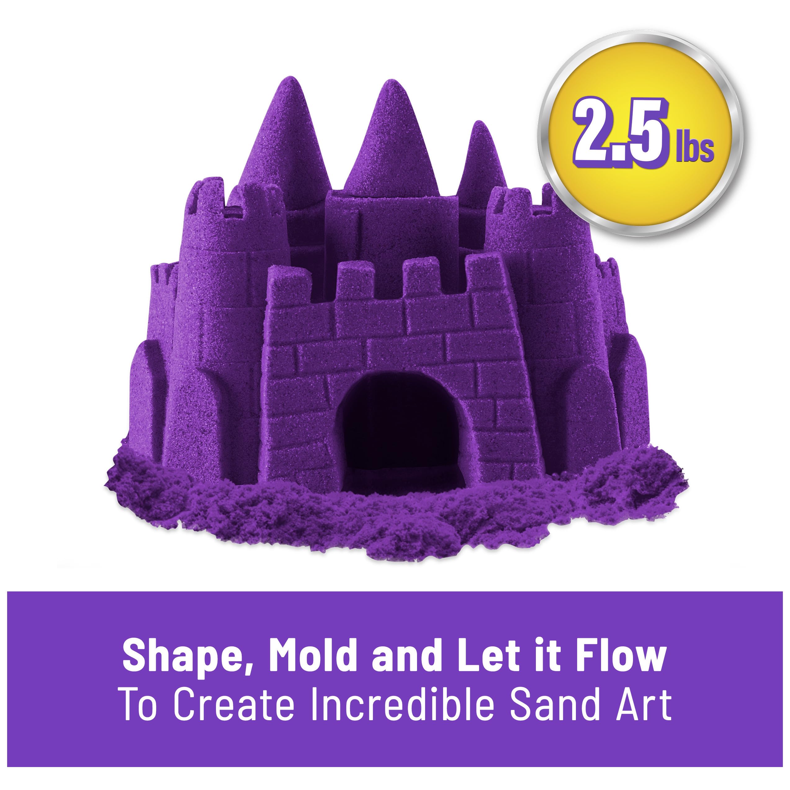 Foto 2 | Play Sand Kinetic Sand Purple, 1,1 Kg, Para Niños Mayores De 3 Años Con Bolsa - Venta Internacional.