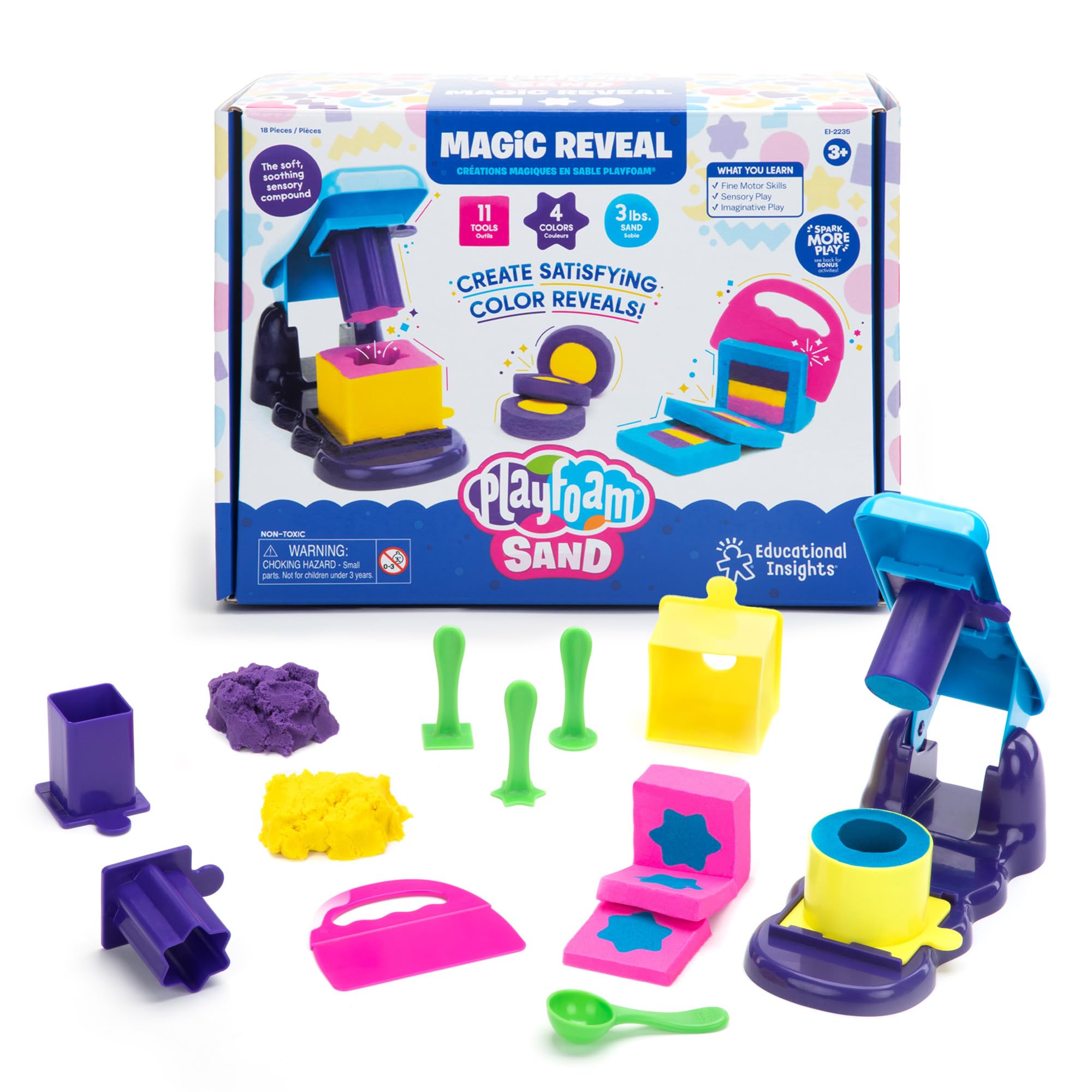 Información Educativa Sobre La Arena Sensorial: Playfoam  Sand Magic Reveal - Venta Internacional.