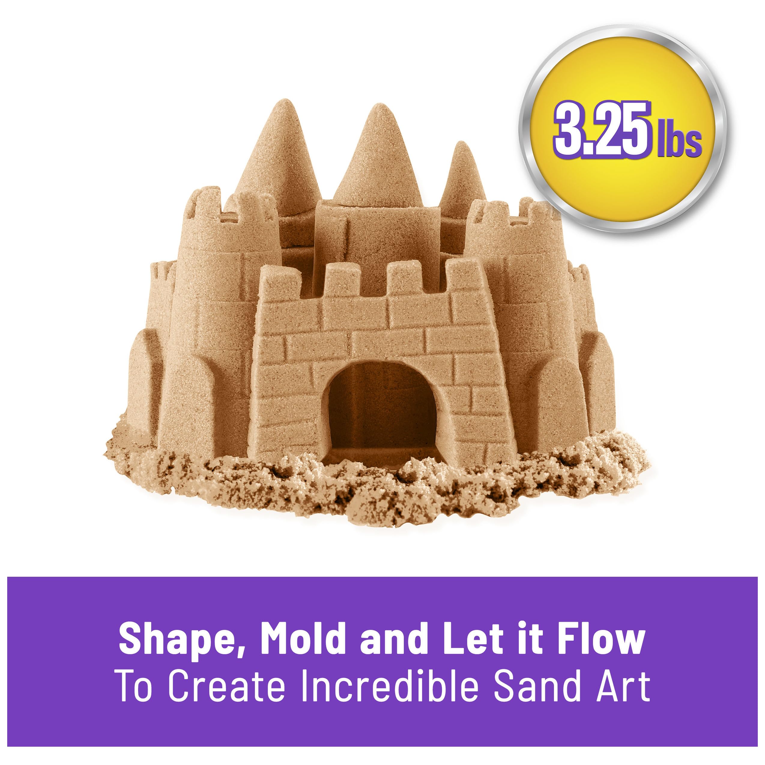 Foto 3 pulgar | Sensory Toy Kinetic Sand Beach Sand, 1,47 Kg, Para Niños Mayores De 3 Años - Venta Internacional.