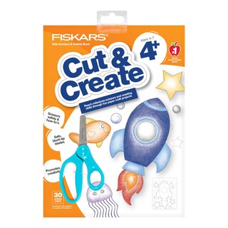 Foto 4 | Libro De Actividades Con 5 Tijeras Para Niños Fiskars Cut & Create - Venta Internacional.