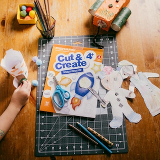 Foto 5 | Libro De Actividades Con 5 Tijeras Para Niños Fiskars Cut & Create - Venta Internacional.