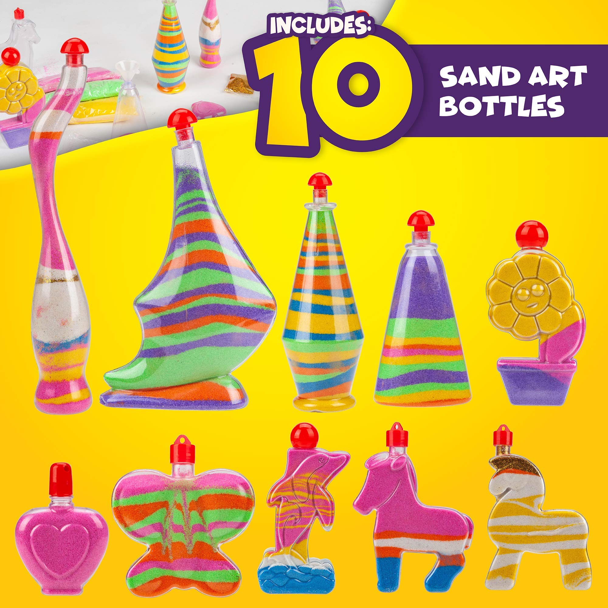 Foto 5 pulgar | Kit De Actividades Sand Art Creative Kids Con 10 Botellas Y Arena - Venta Internacional.