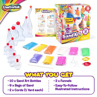 Foto 7 | Kit De Actividades Sand Art Creative Kids Con 10 Botellas Y Arena - Venta Internacional.