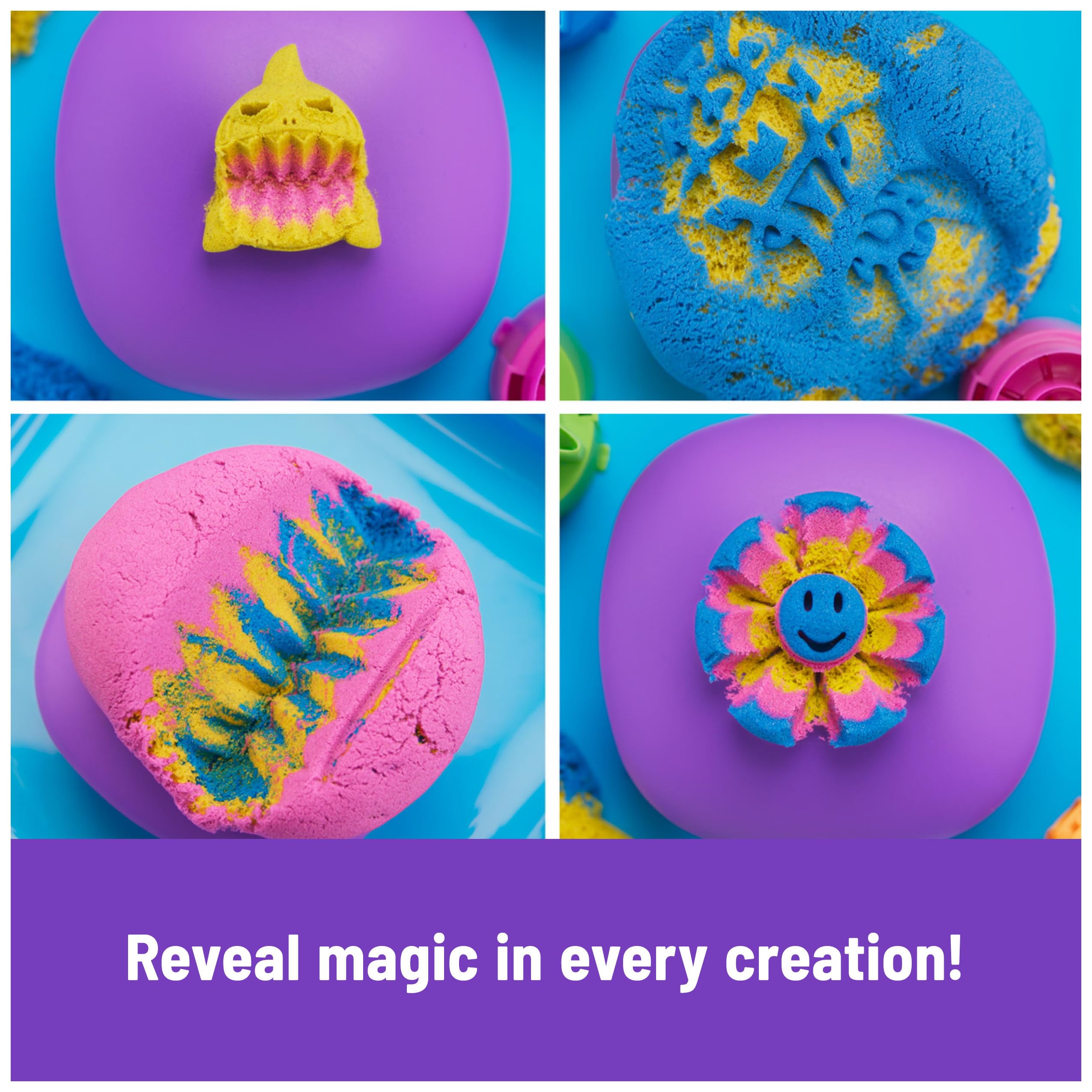 Foto 4 pulgar | Squishmotion Playset Kinetic Sand Con Arena De 0,45 Kg Y 5 Herramientas - Venta Internacional.