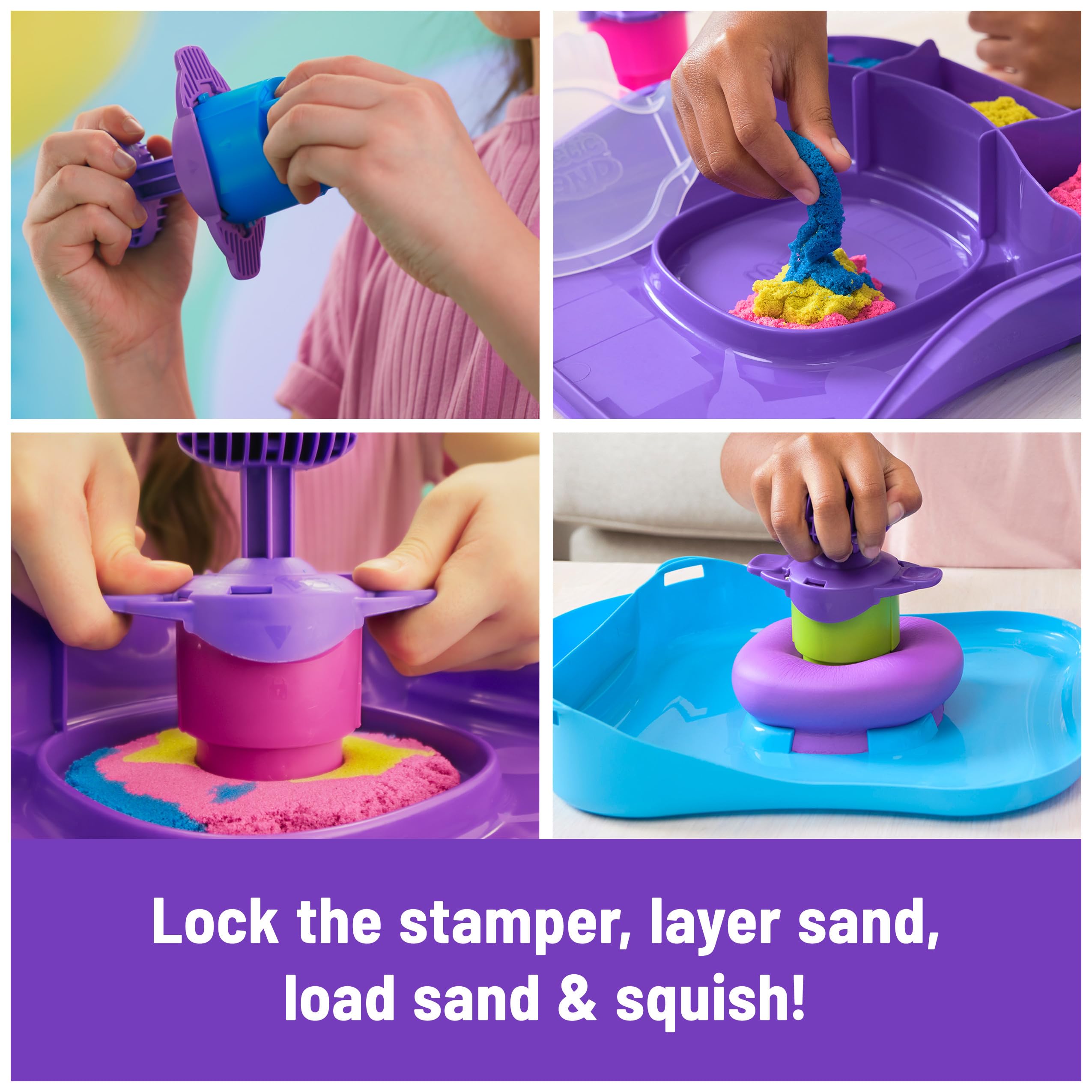 Foto 5 pulgar | Squishmotion Playset Kinetic Sand Con Arena De 0,45 Kg Y 5 Herramientas - Venta Internacional.