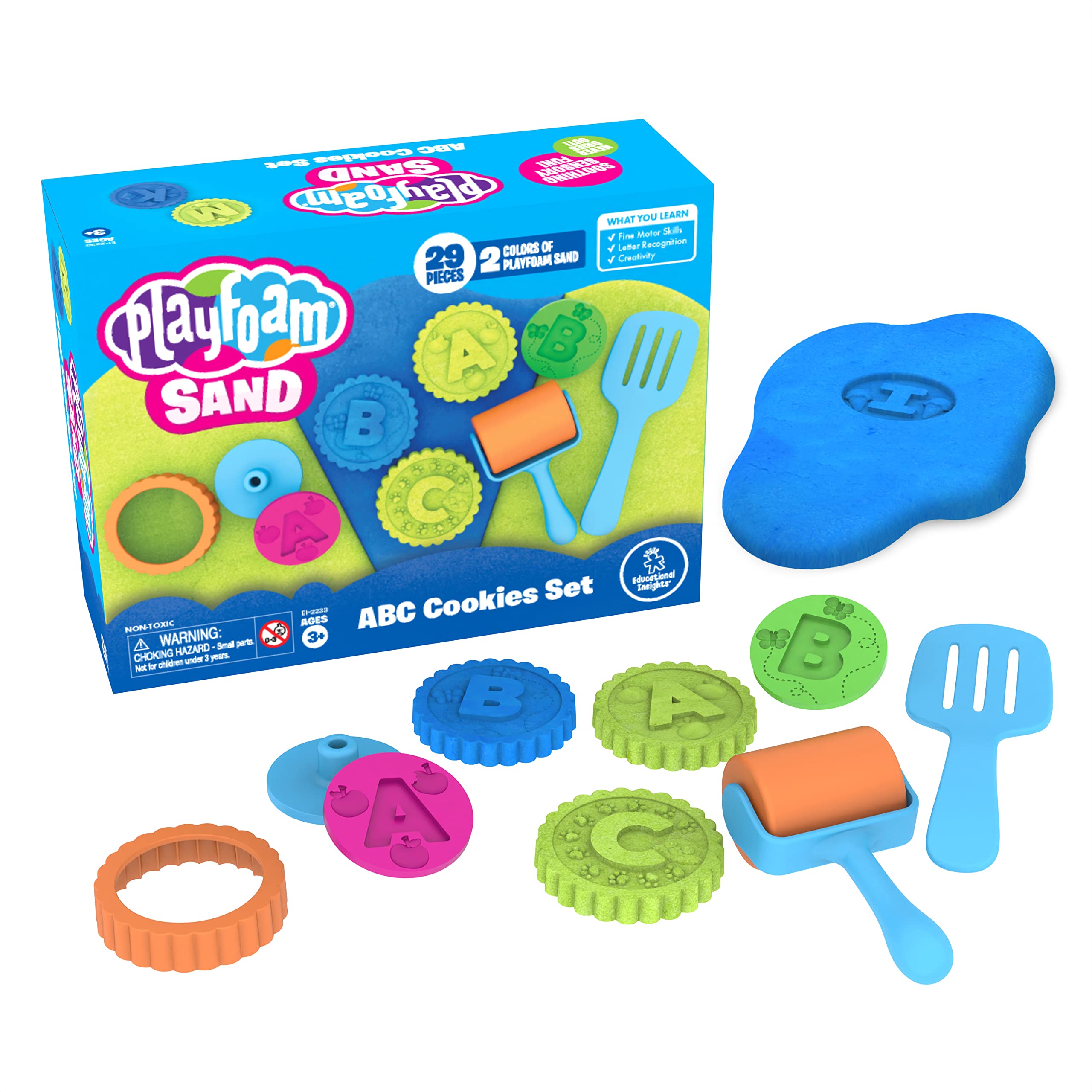 Juego De Galletas Sensory Toy Educational Insights Playfoam Sand Abc - Venta Internacional.
