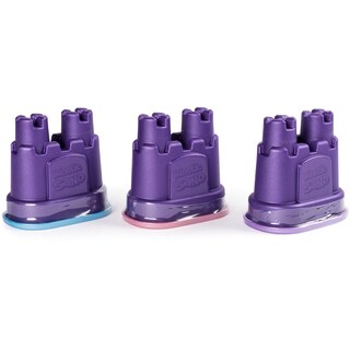 Foto 2 | Toy Kinetic Sand Sand Sand Sand Sand, Paquete De 3, Con Moldes Sandcastle - Venta Internacional.
