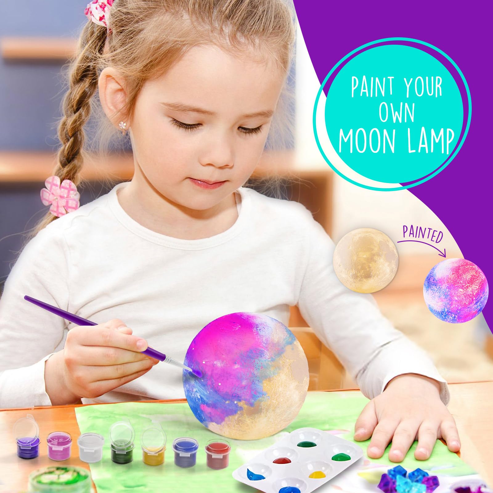 Foto 4 pulgar | Kit De Manualidades En Terrario Con Diseño De Unicornio Laosiano Con Lámpara Lunar Para Niños - Venta Internacional.