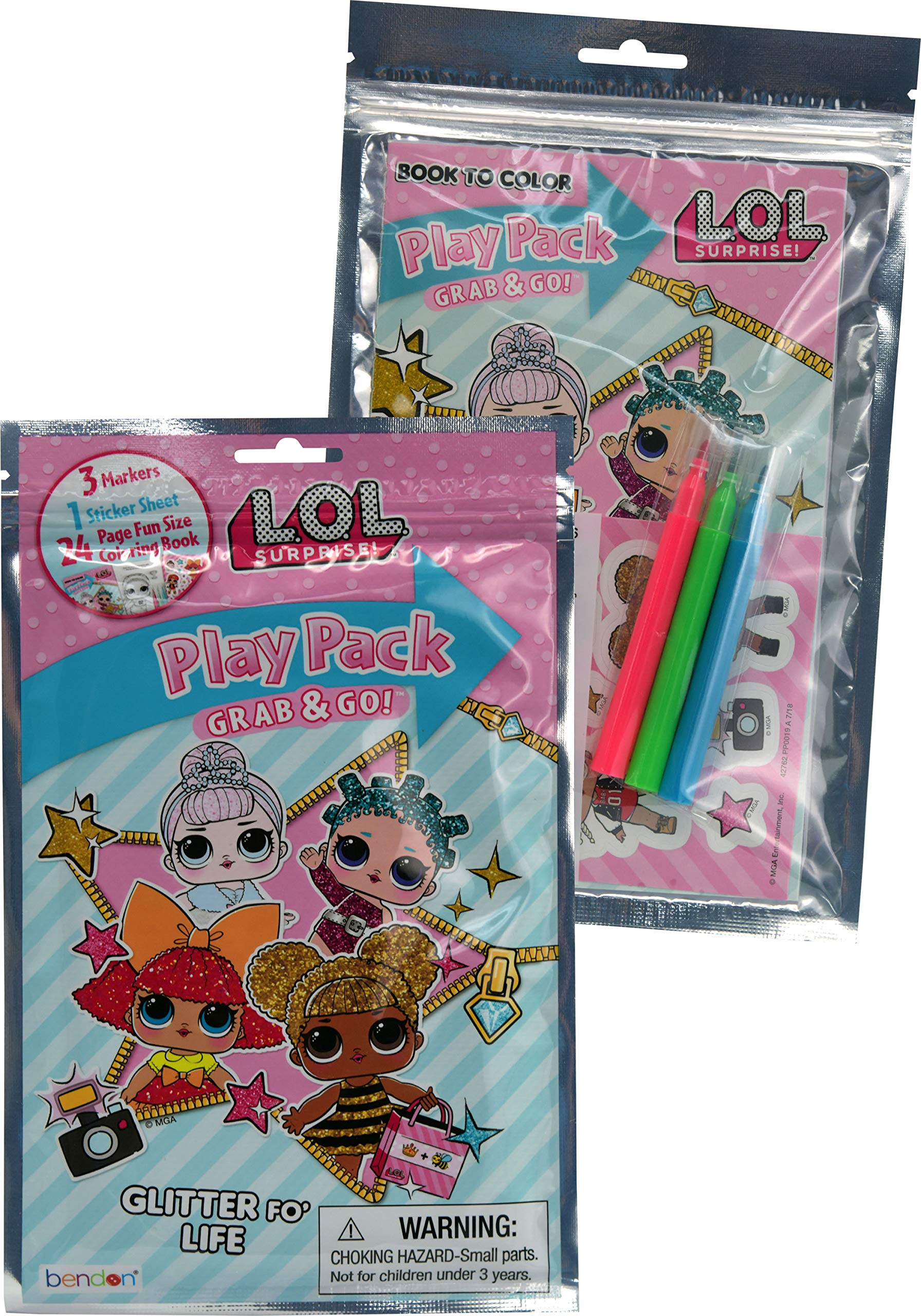 Playpack L.o.l. ¡sorpresa! Bendon Publishing Con 4 Rotuladores - Venta Internacional.