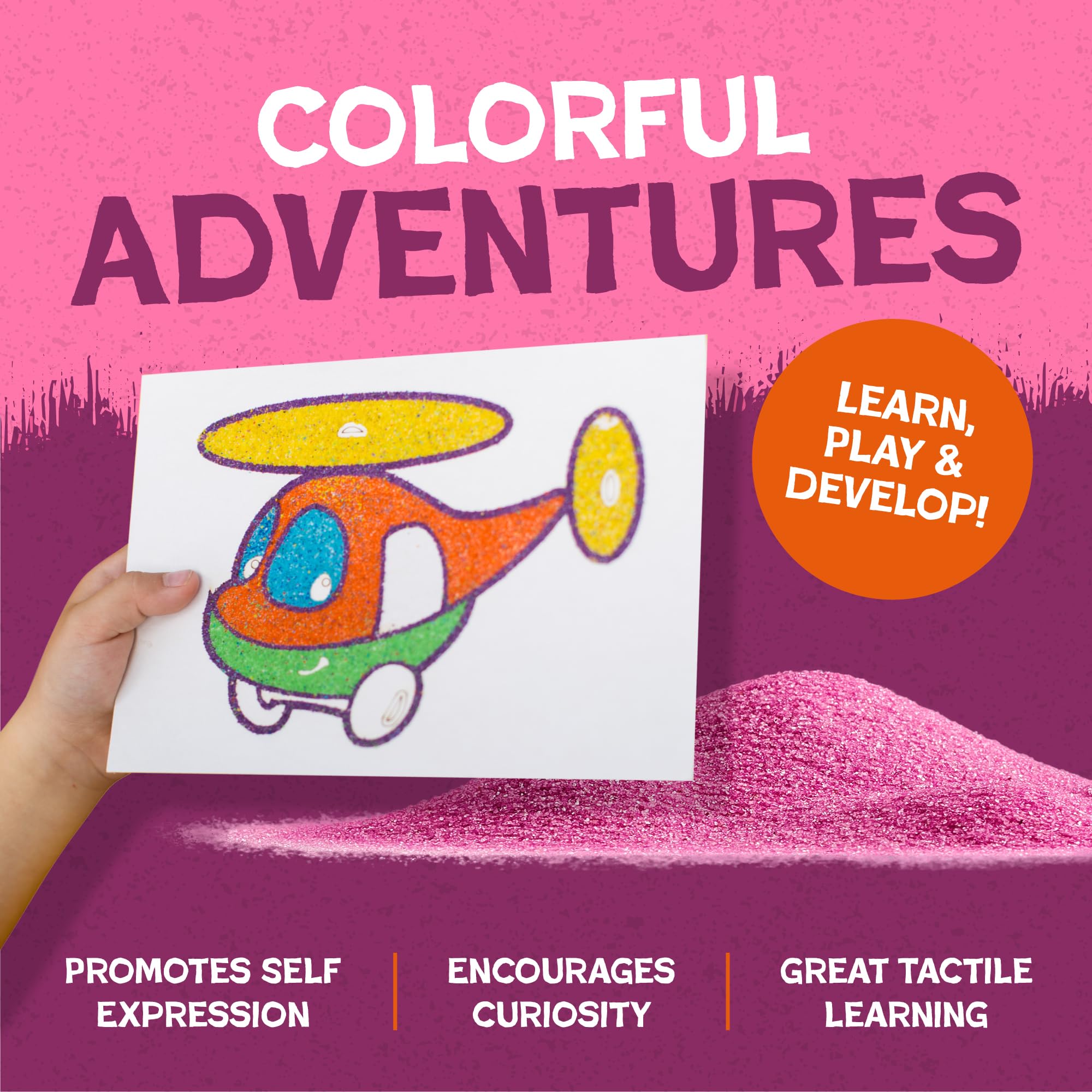 Foto 5 pulgar | Productos Colored Play Sand Hygloss, Colores Surtidos, 1,36 Kg - Venta Internacional.