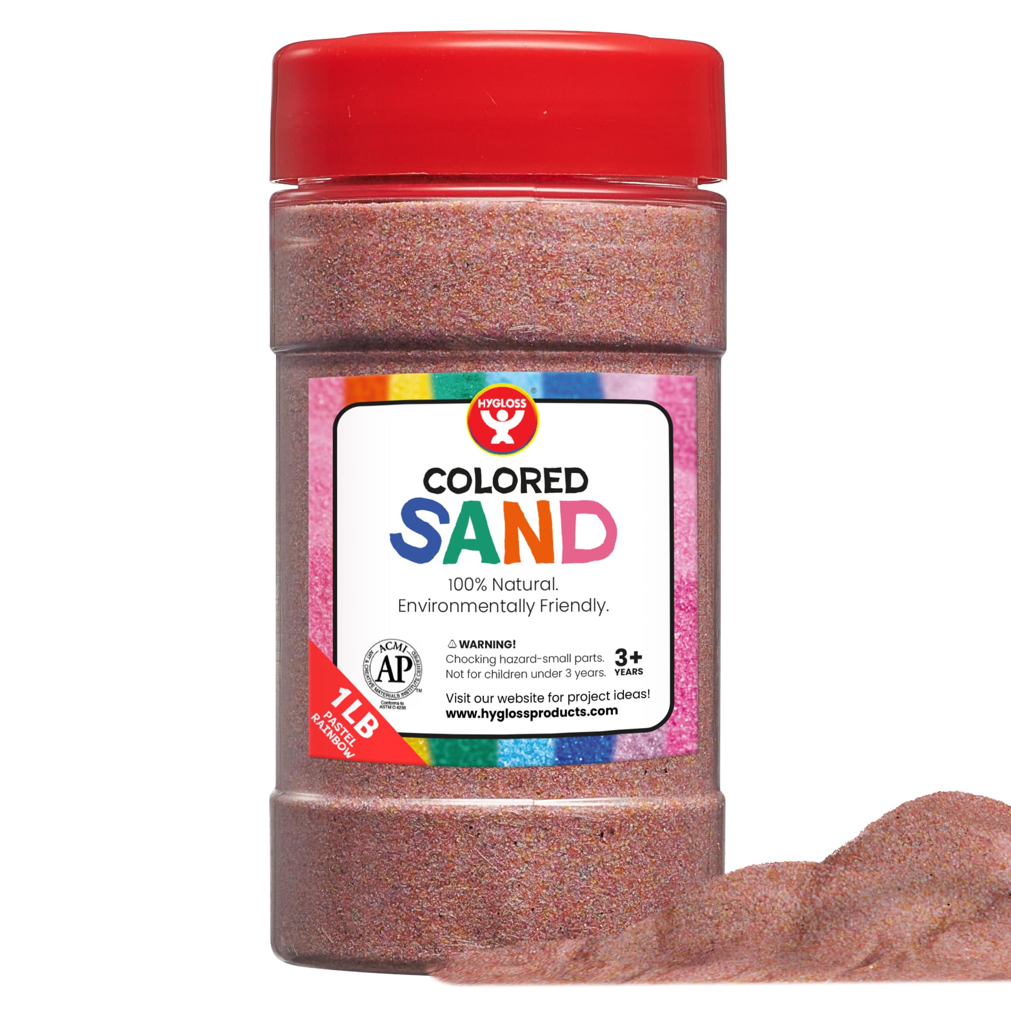 Foto 1 | Colored Play Sand Hygloss Products Pastel Rainbow, 454 G - Venta Internacional.