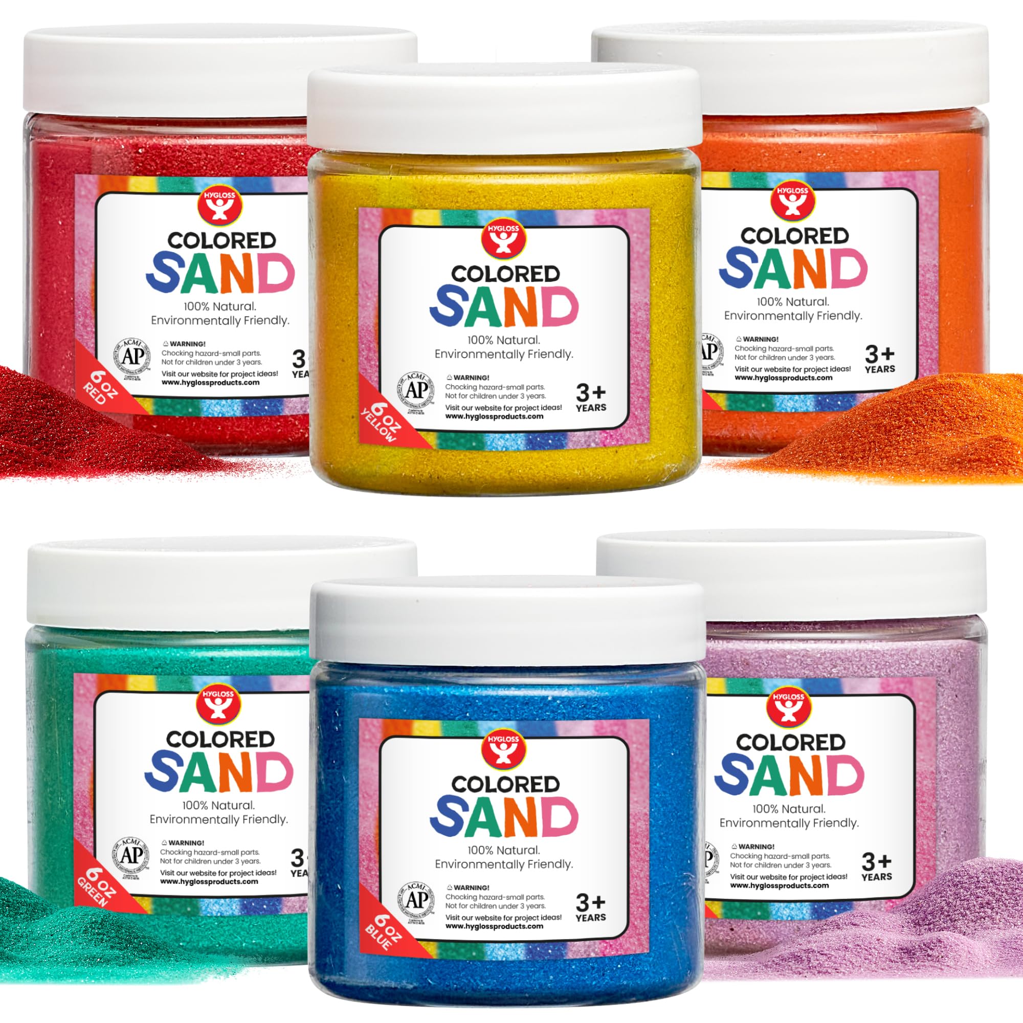 Foto 2 pulgar | Colored Play Sand Hygloss Products Cubo O' Sand De 180 Ml - Venta Internacional.