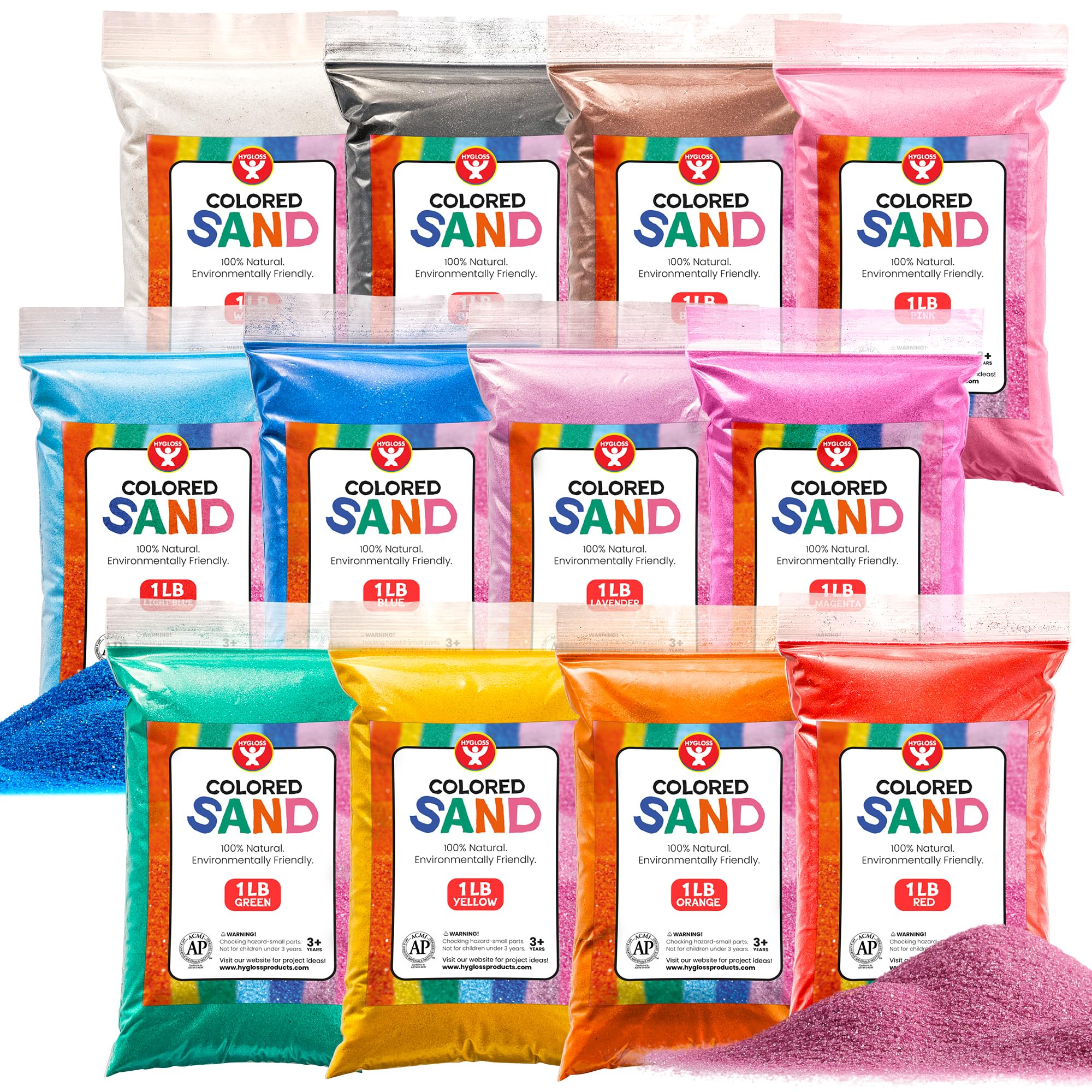 Foto 2 pulgar | Color Sand Hygloss Para Manualidades Con Arena, 12 Libras En Total - Venta Internacional.