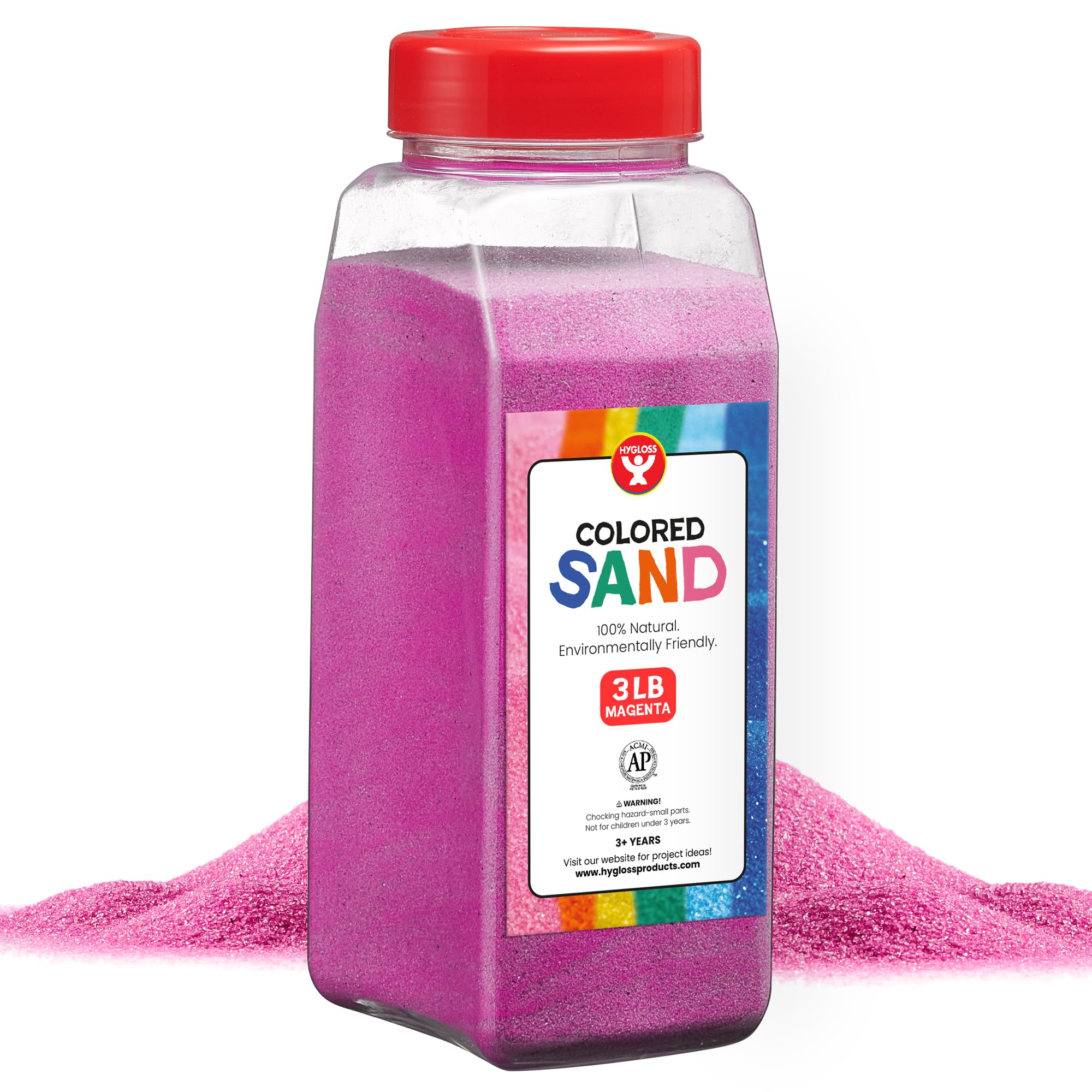 Foto 2 pulgar | Colored Play Sand Hygloss Products Magenta 1,36 Kg - Venta Internacional.