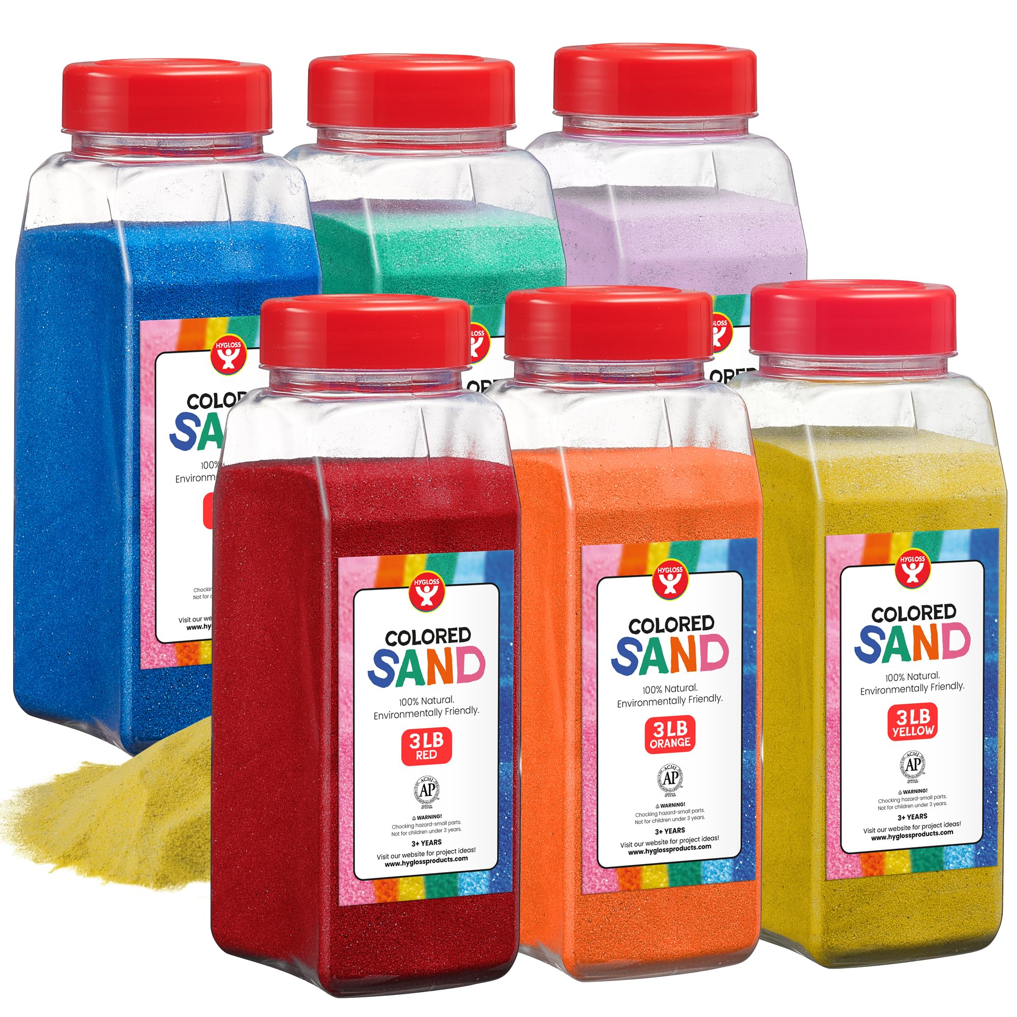 Foto 2 pulgar | Color Sand Hygloss Para Manualidades Con Arena, 18 Libras En Total, 6 X 500 G - Venta Internacional.