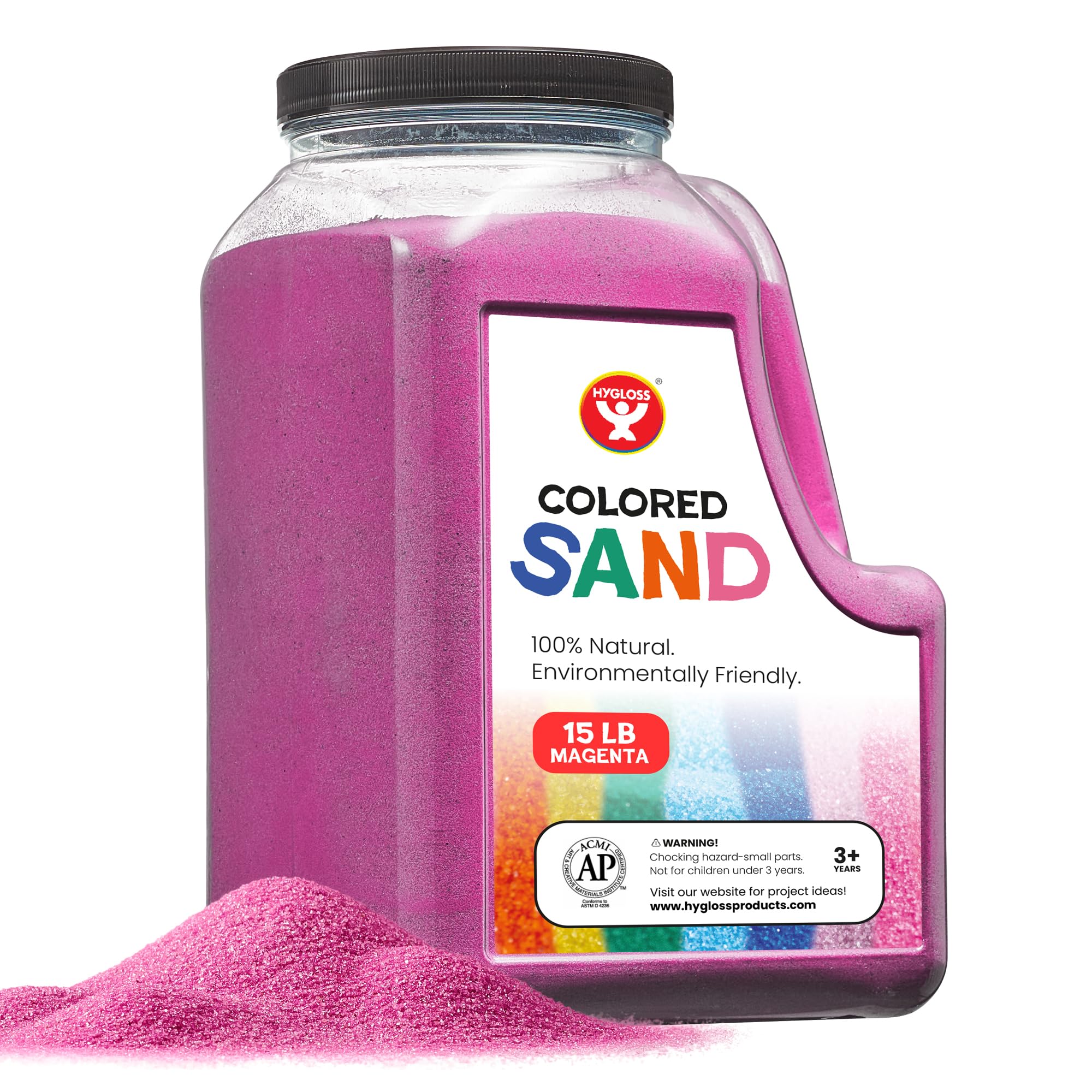 Foto 2 pulgar | Colored Sand Hygloss Para Manualidades Con Arena, Botella De 6,8 Kg, Color Magenta - Venta Internacional.