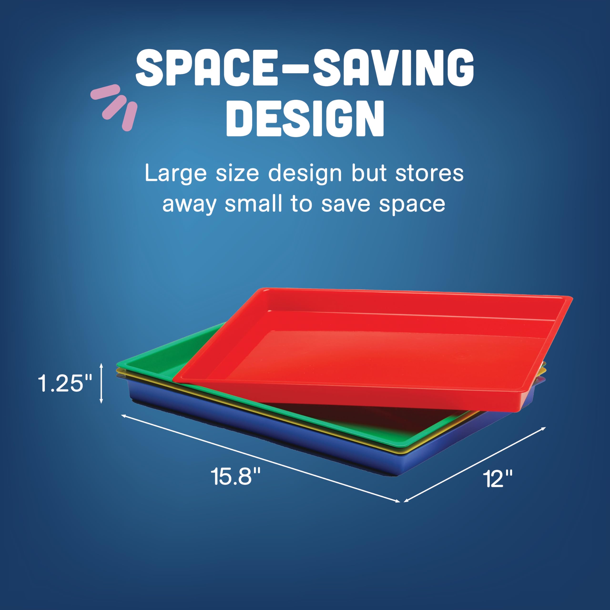 Foto 7 | Juguetes Constructivos Messy Trays Para Pintura, Agua Y Arena - Venta Internacional.
