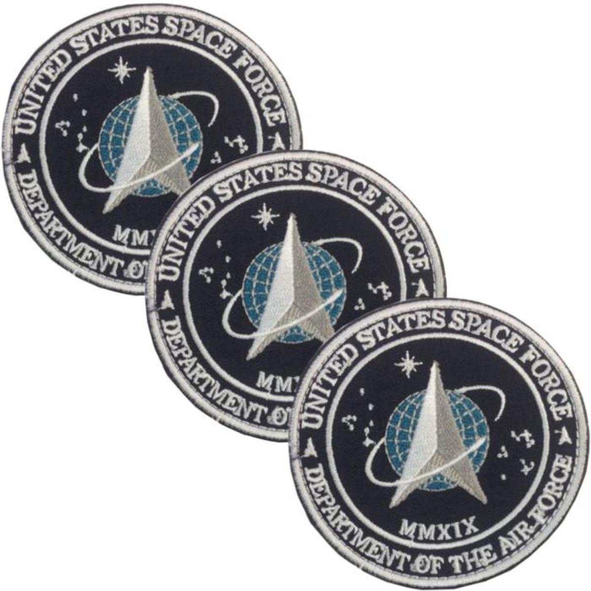 Spaceforce Parche Para Suéter Patchpros Mxnsc-003 3 Parches Multicolor