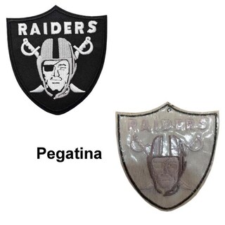Foto 3 | Parches Adhesivos para Ropa Patchpros Mxrdt-002 Futbol Americano Raiders color Negro y Gris