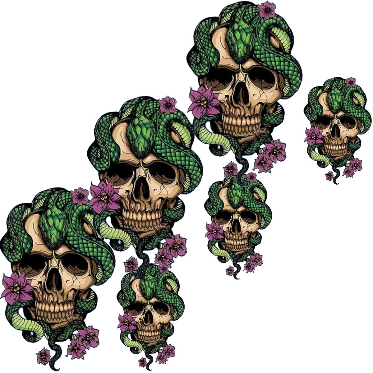 Parches de Calavera para Chamarra Patchpros Mxsls-003 6 Piezas