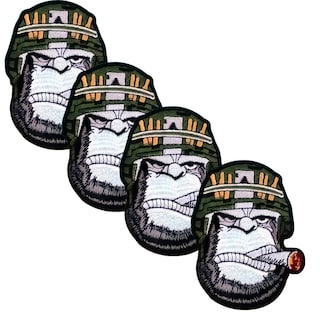Foto 1 | Parches De Tela Bordada Decorativos Patchpros Mxykn-004 Monkey Blanco con Negro