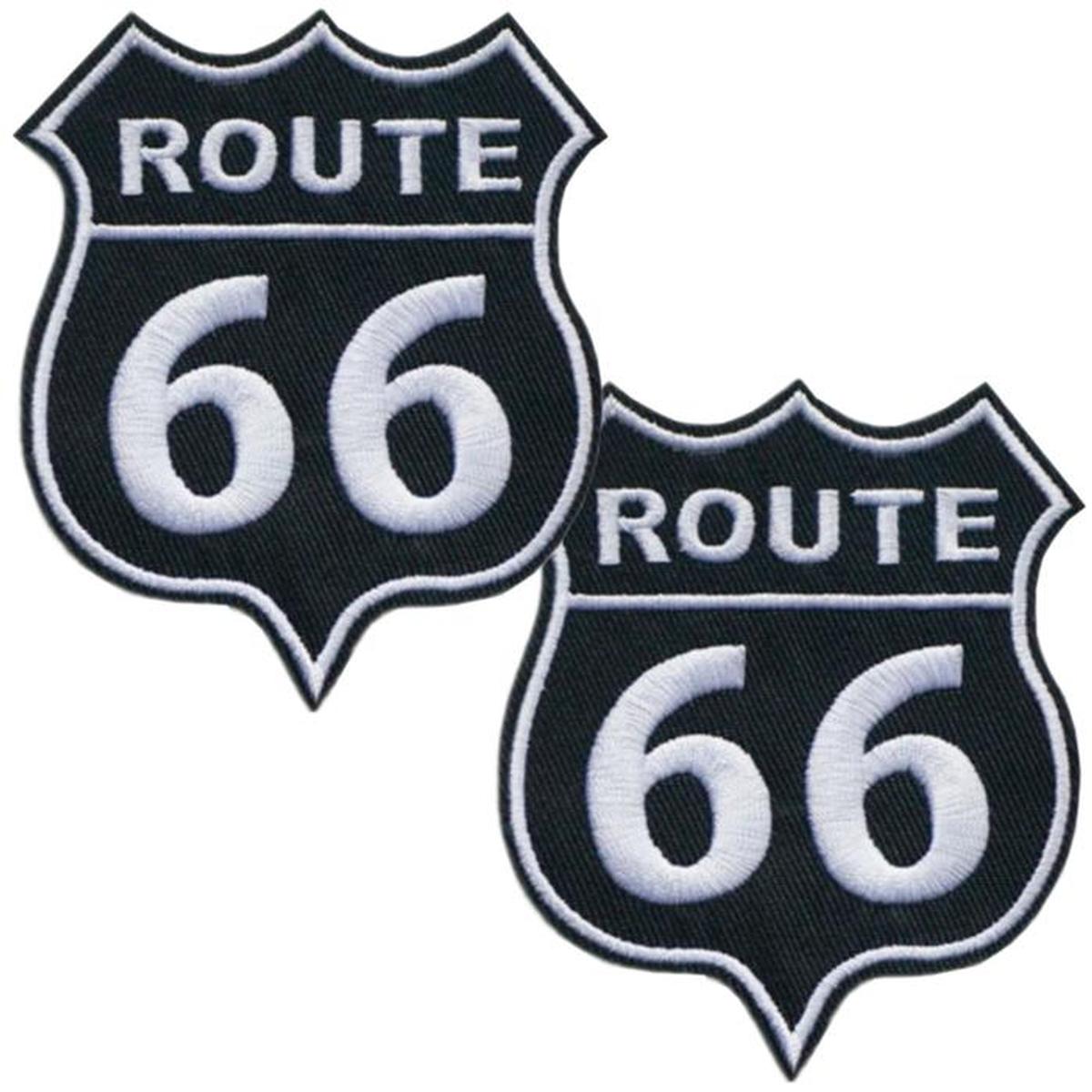 Parche Route66 Adhesivo Para Suéter Patchpros Mxrts-007 2 Parches Multicolor