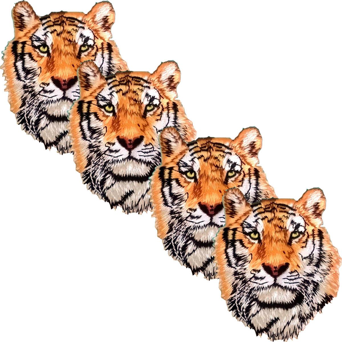 Parche de Tigre para Chamarra Patchpros Mxtig-004 Tigre Amarillo y Blanco