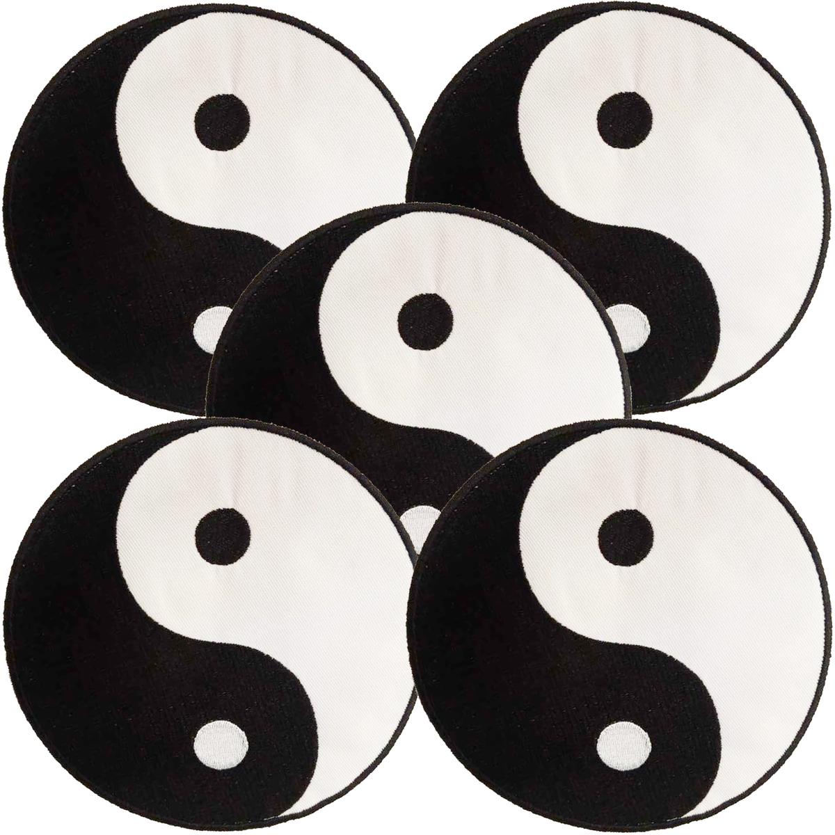 Foto 1 | Parches para Playera PatchPros Mxyan-005 Yinyang01 color Blanco y Negro