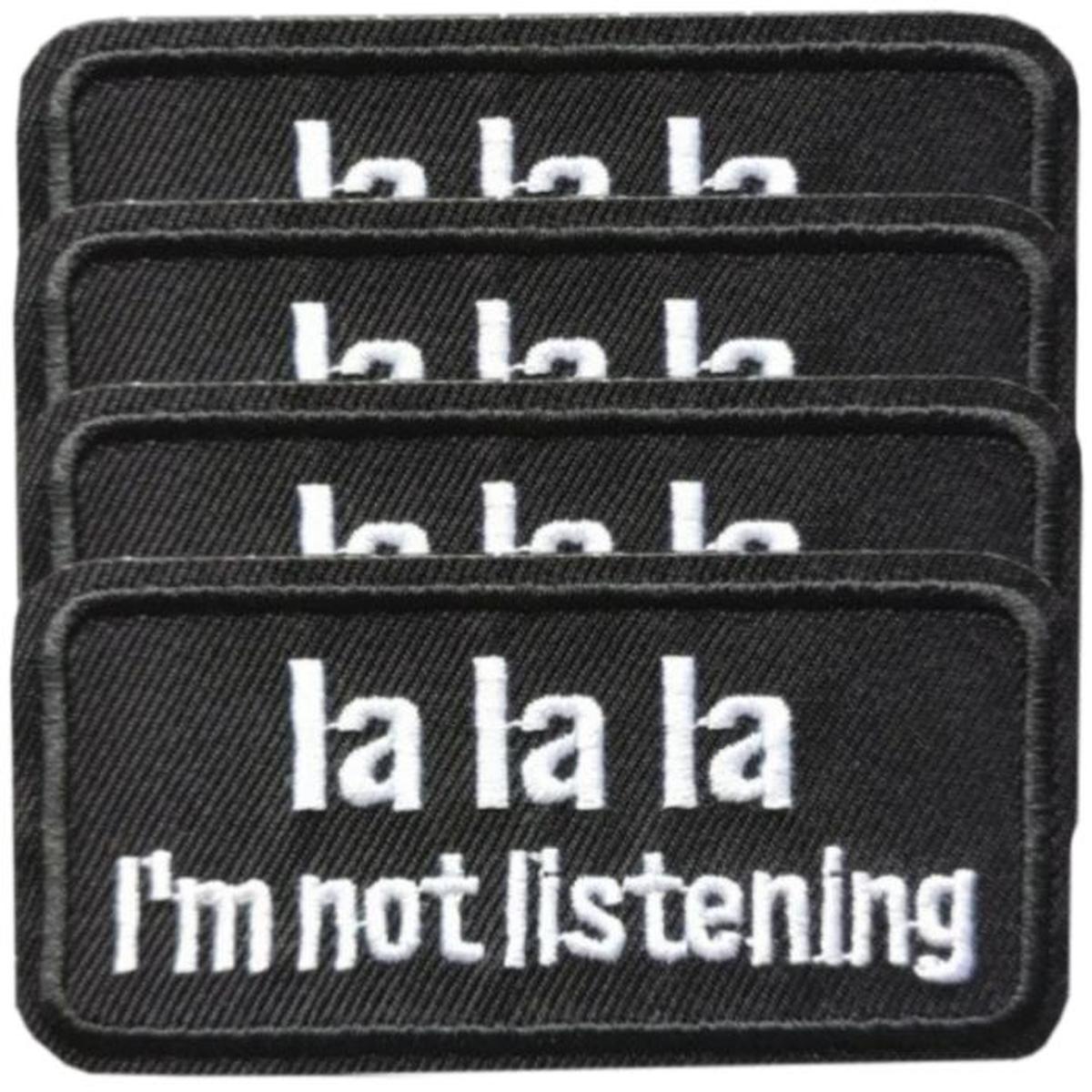 Foto 2 pulgar | Parche I´m Not Listening Para Ropa Patchpros Mxnso-004 4 Parches Multicolor