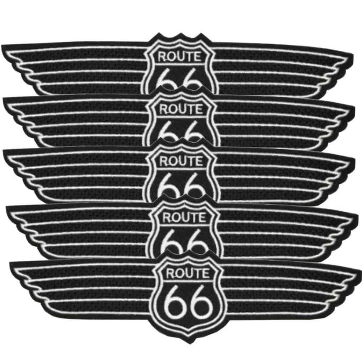 Parches Adhesivos para Suéteres Patchpros Mxrue-005 Route66 color Negro