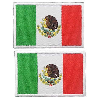 Foto 2 | Parche Mx Bordado Con Velcro Patchpros Mxomx-002 Mxflag Bandera