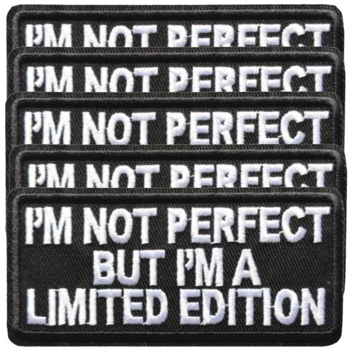 I´m Not Perfect Parche Playeras Patchpros Mxnsk-005 5 Parche Multicolor