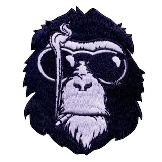 Foto 1 | Parche Termoadhesivo De Chimpancé Patchpros Mxynk-001 Chimpancé Blanco con Negro