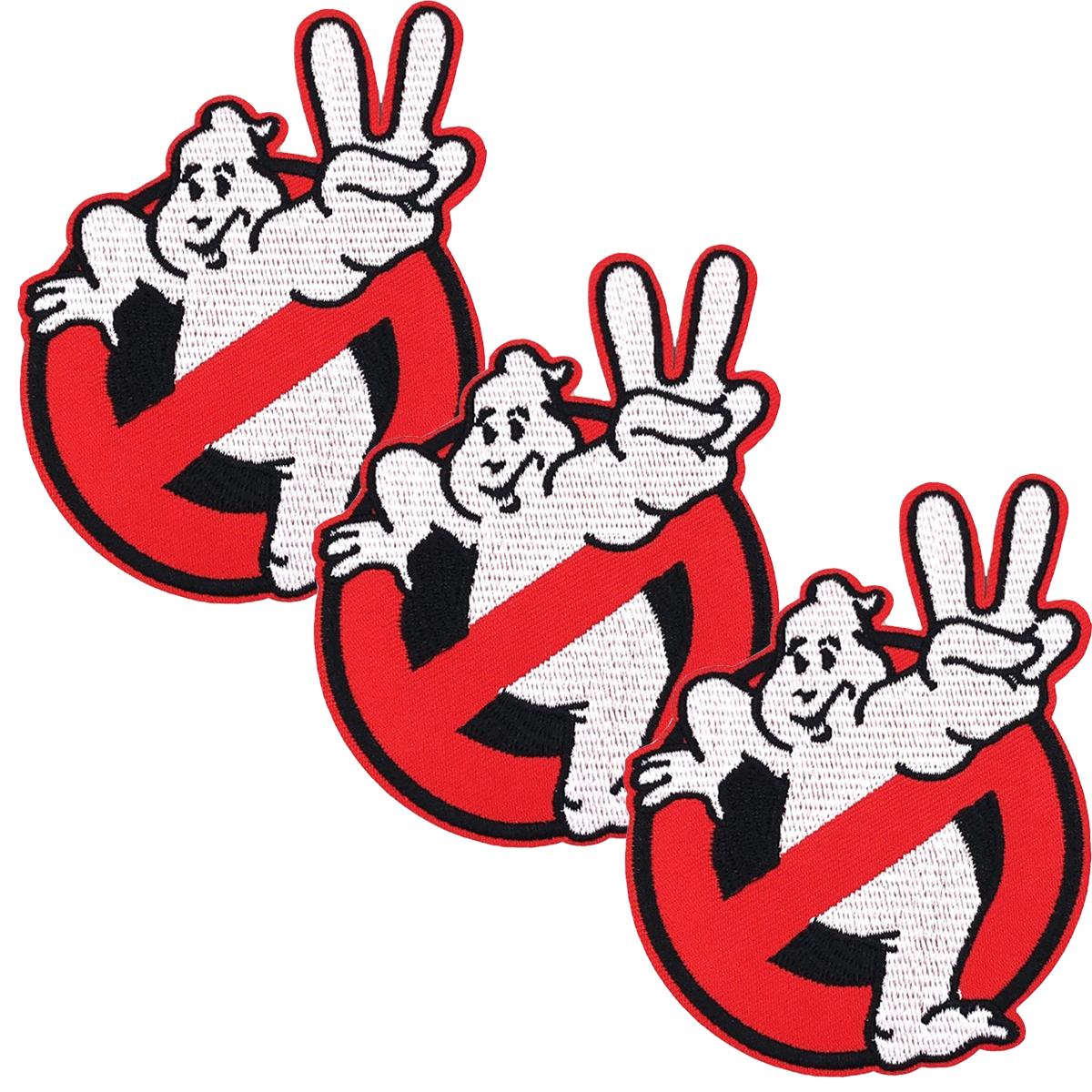 Parche Termoadhesivo Decorativo Patchpros Mxvom-003 Ghostbusters Blanco/Rojo