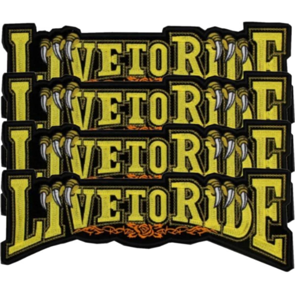 Termoadhesivos Livetoride Para Ropa Patchpros Mxlte-009 4 Parches Multicolor